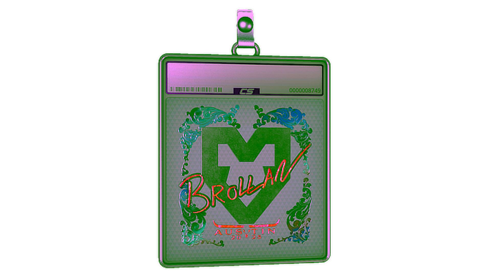 Display for Sticker Slab | Brollan (Holo) | Austin 2025