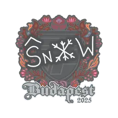 Sticker snow Budapest 2025