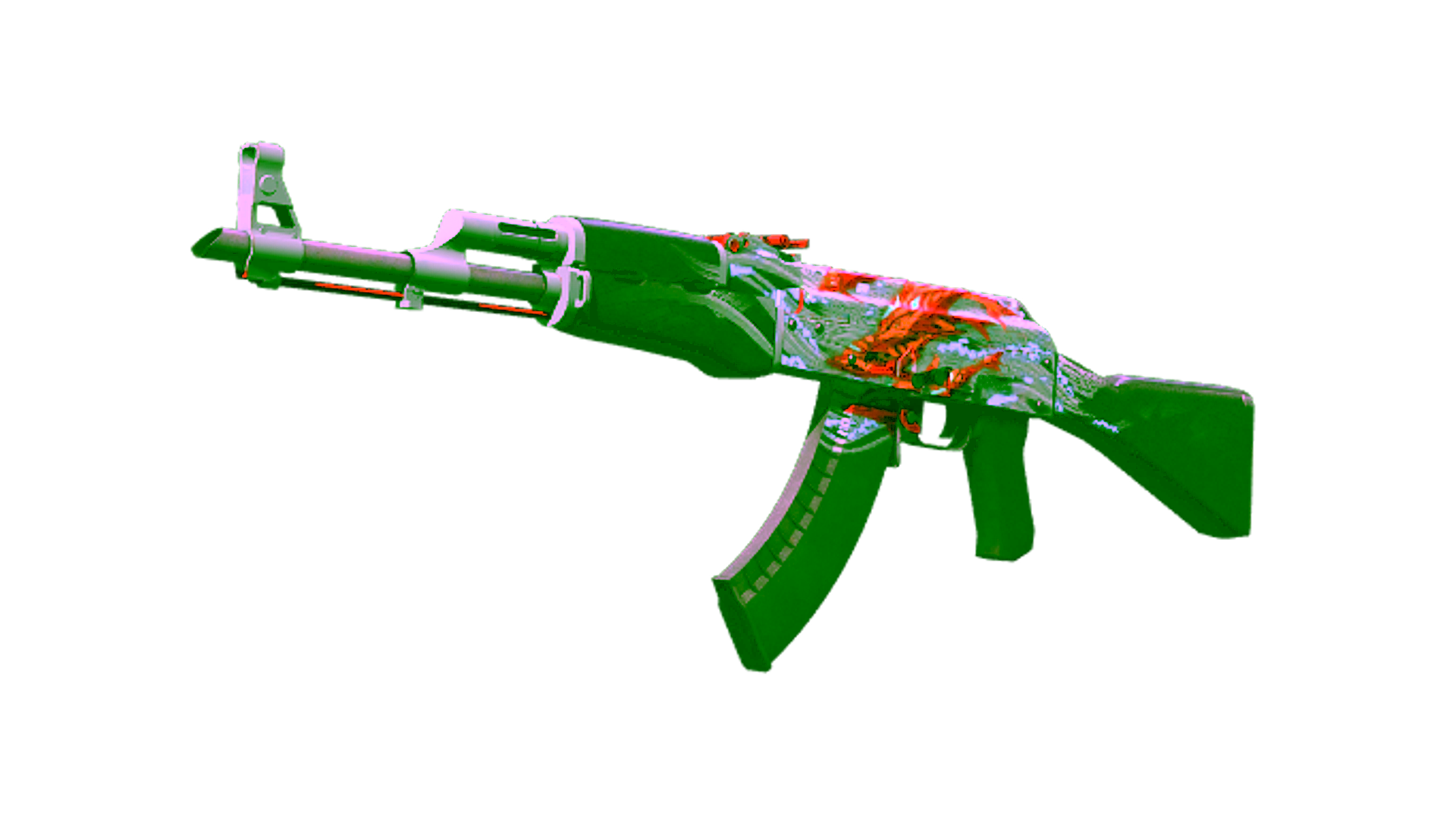 Display for StatTrak™ AK-47 | Aquamarine Revenge (Minimal Wear)