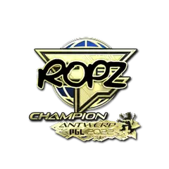 Sticker | ropz (Gold, Champion) | Antwerp 2022