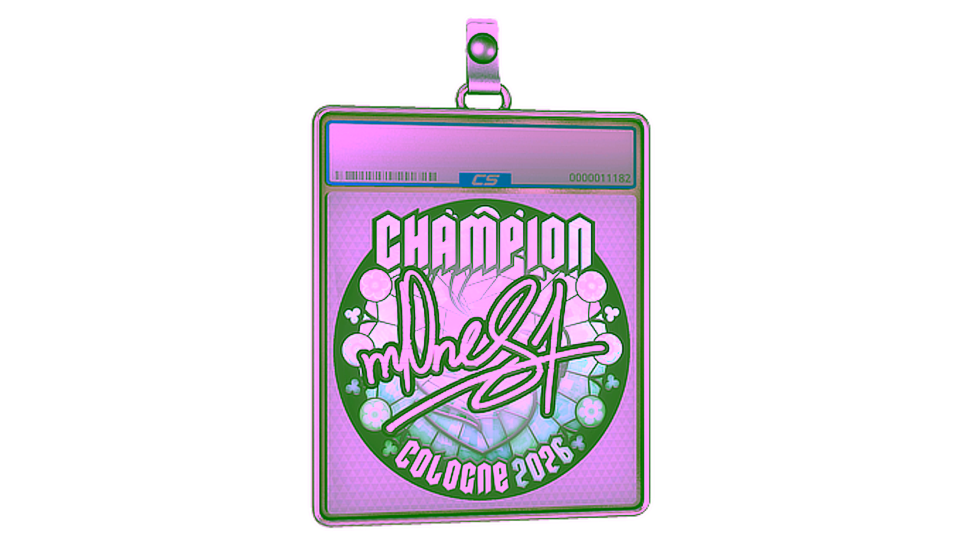 Display for Sticker Slab | m0NESY (Champion) | Cologne 2026