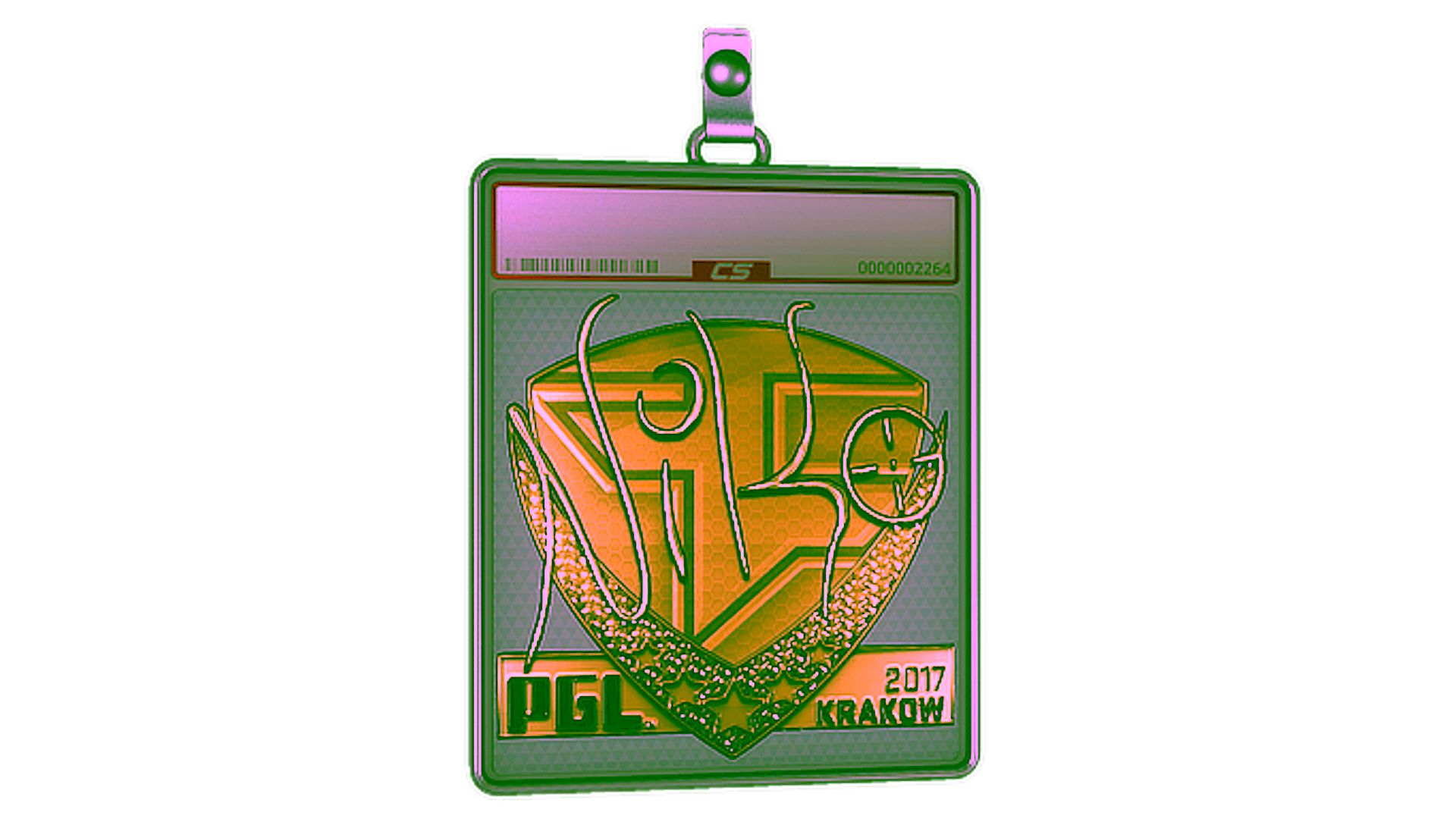 Display for Sticker Slab | NiKo (Gold) | Krakow 2017