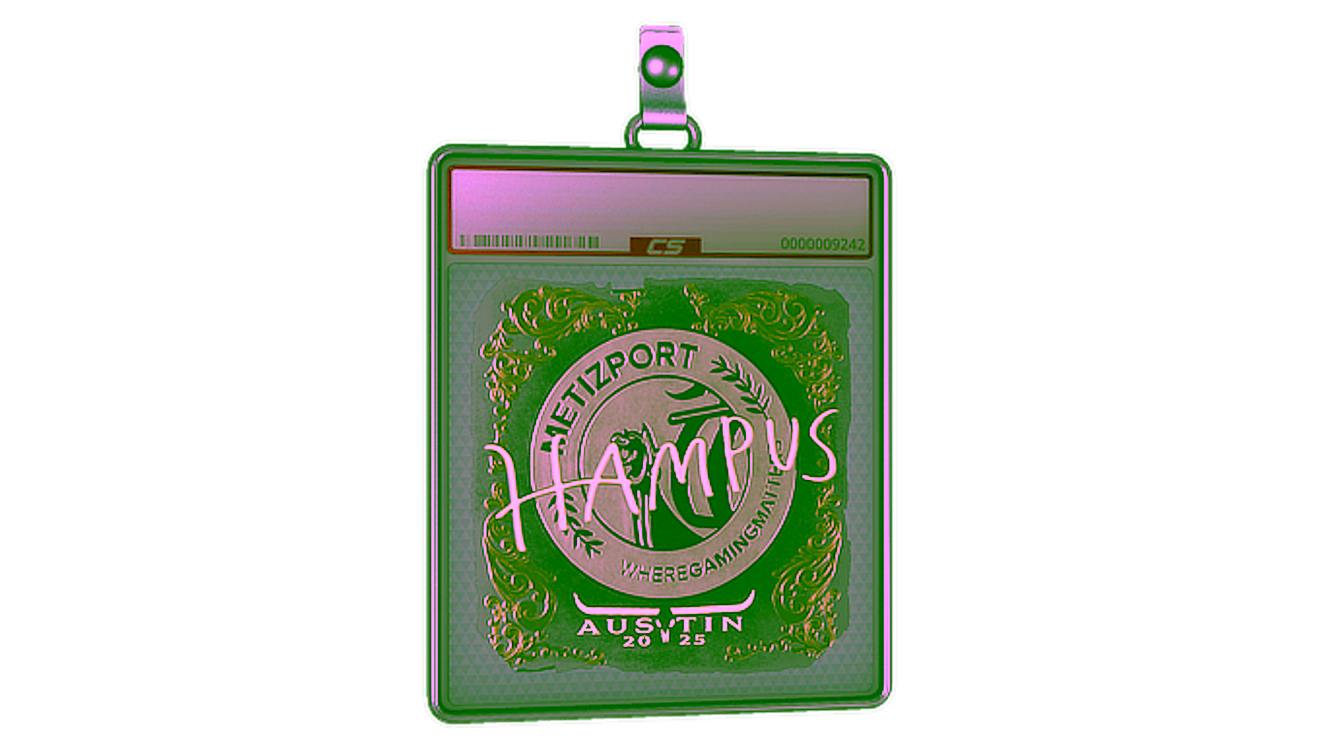 Display for Sticker Slab | hampus (Gold) | Austin 2025