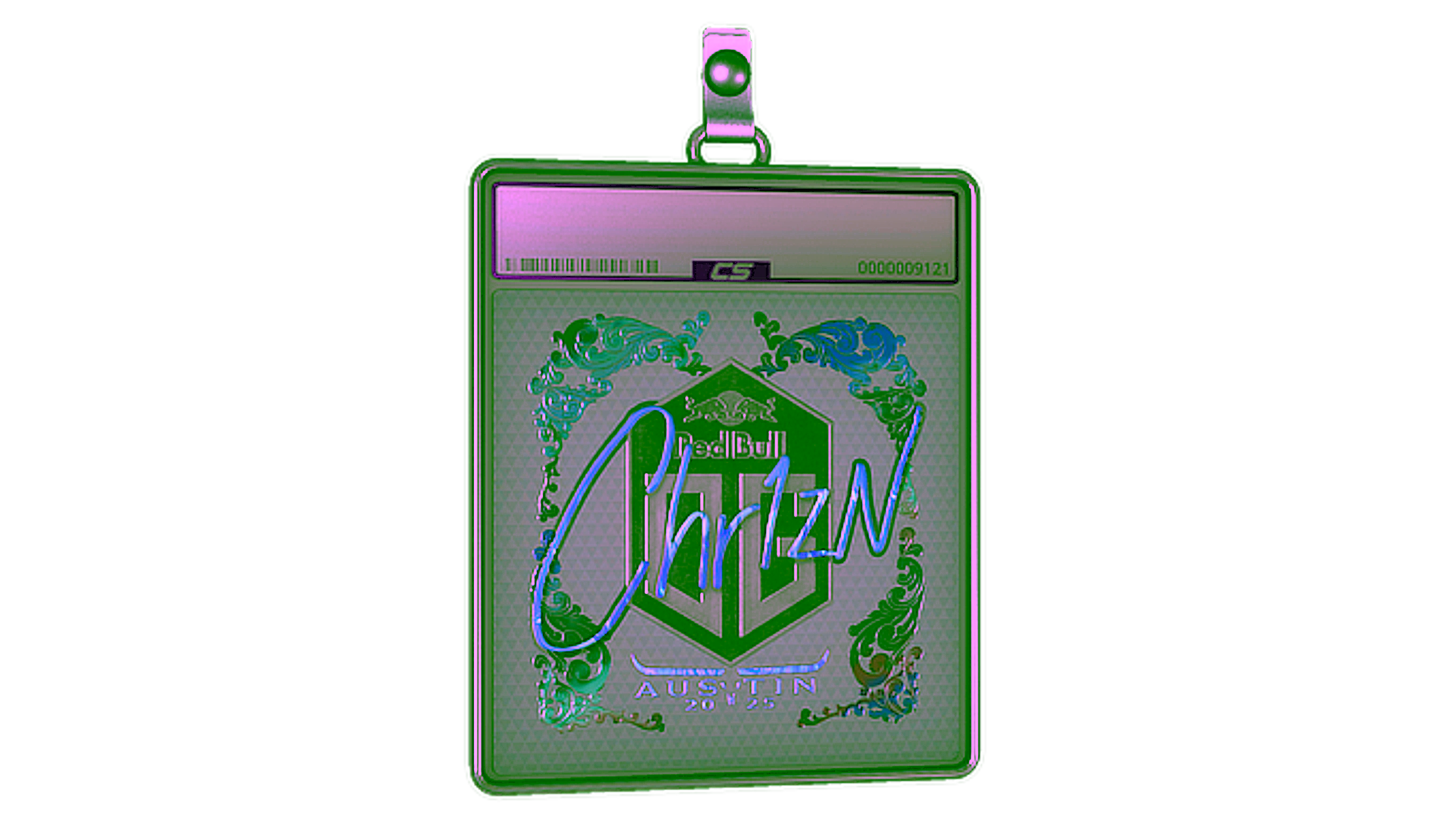 Display for Sticker Slab | Chr1zN (Holo) | Austin 2025