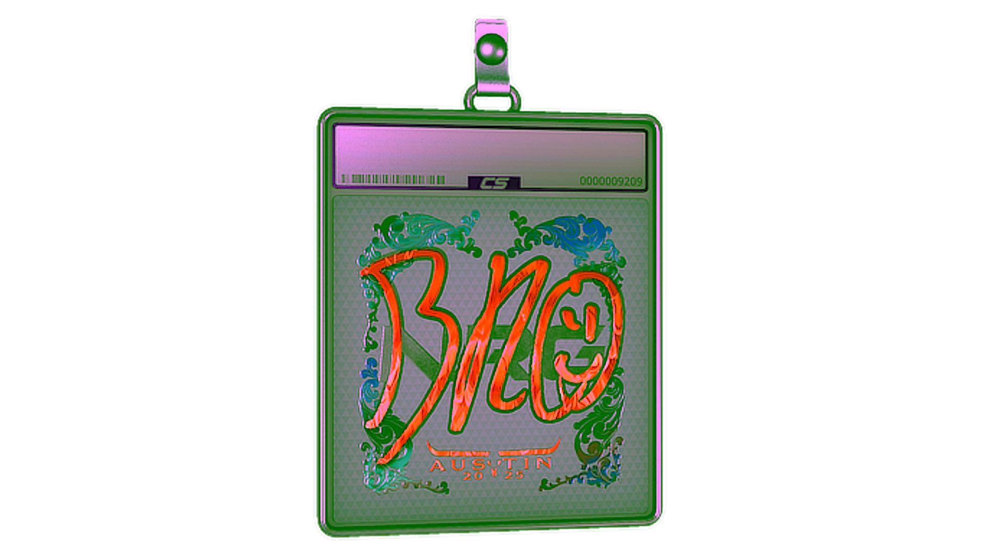 Visar för Sticker Slab | br0 (Holo) | Austin 2025