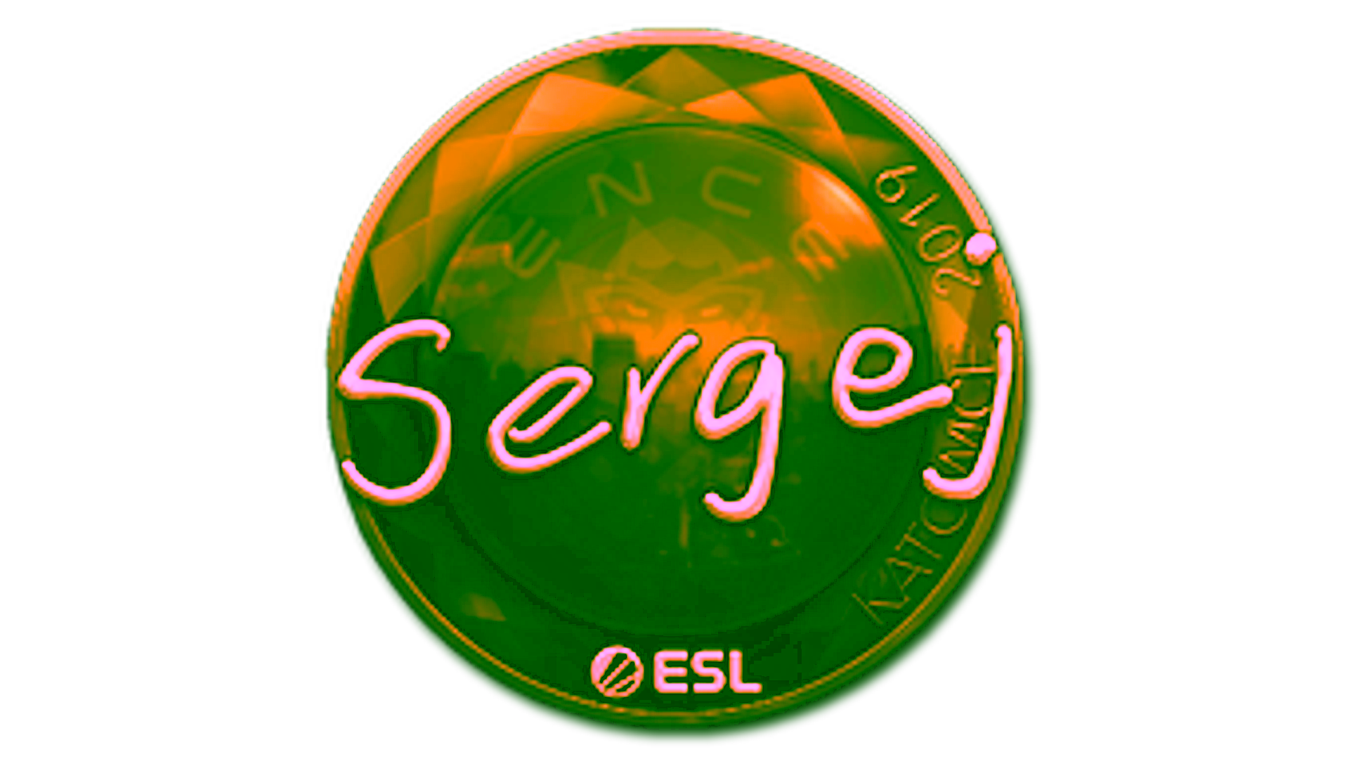 Wyświetl dla Sticker | sergej (Gold) | Katowice 2019