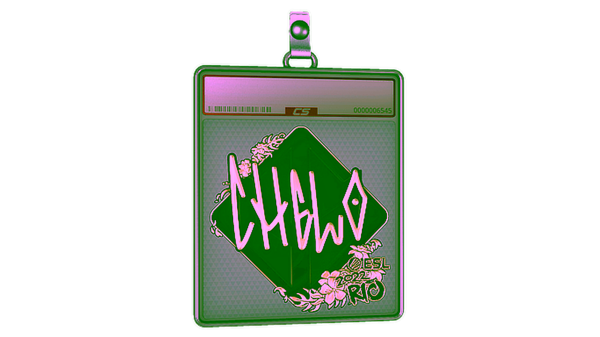 عرض لـ Sticker Slab | chelo (Gold) | Rio 2022