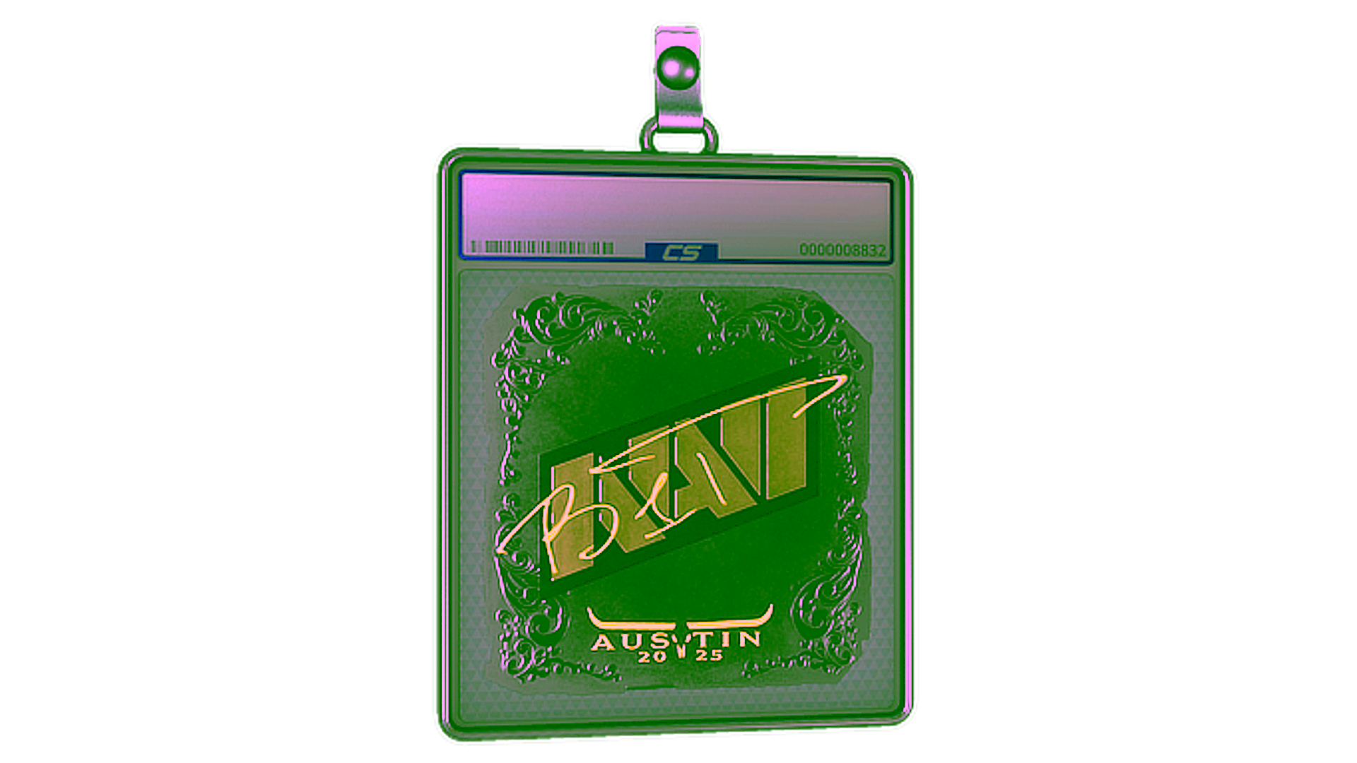 Display for Sticker Slab | b1t (Foil) | Austin 2025