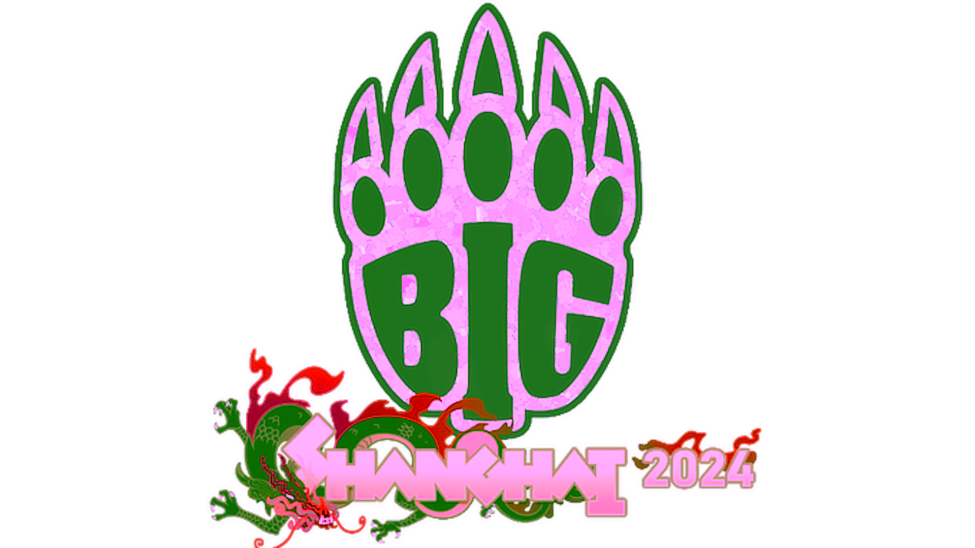 Exibição para Sticker | BIG (Glitter) | Shanghai 2024