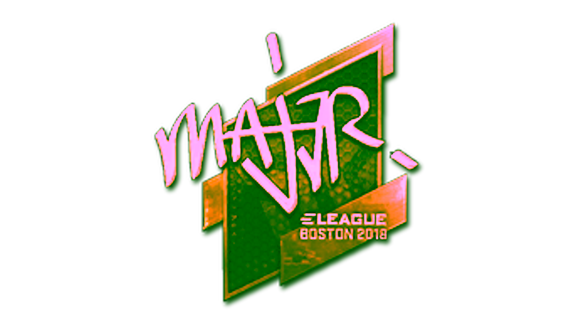 Display for Sticker | MAJ3R (Gold) | Boston 2018