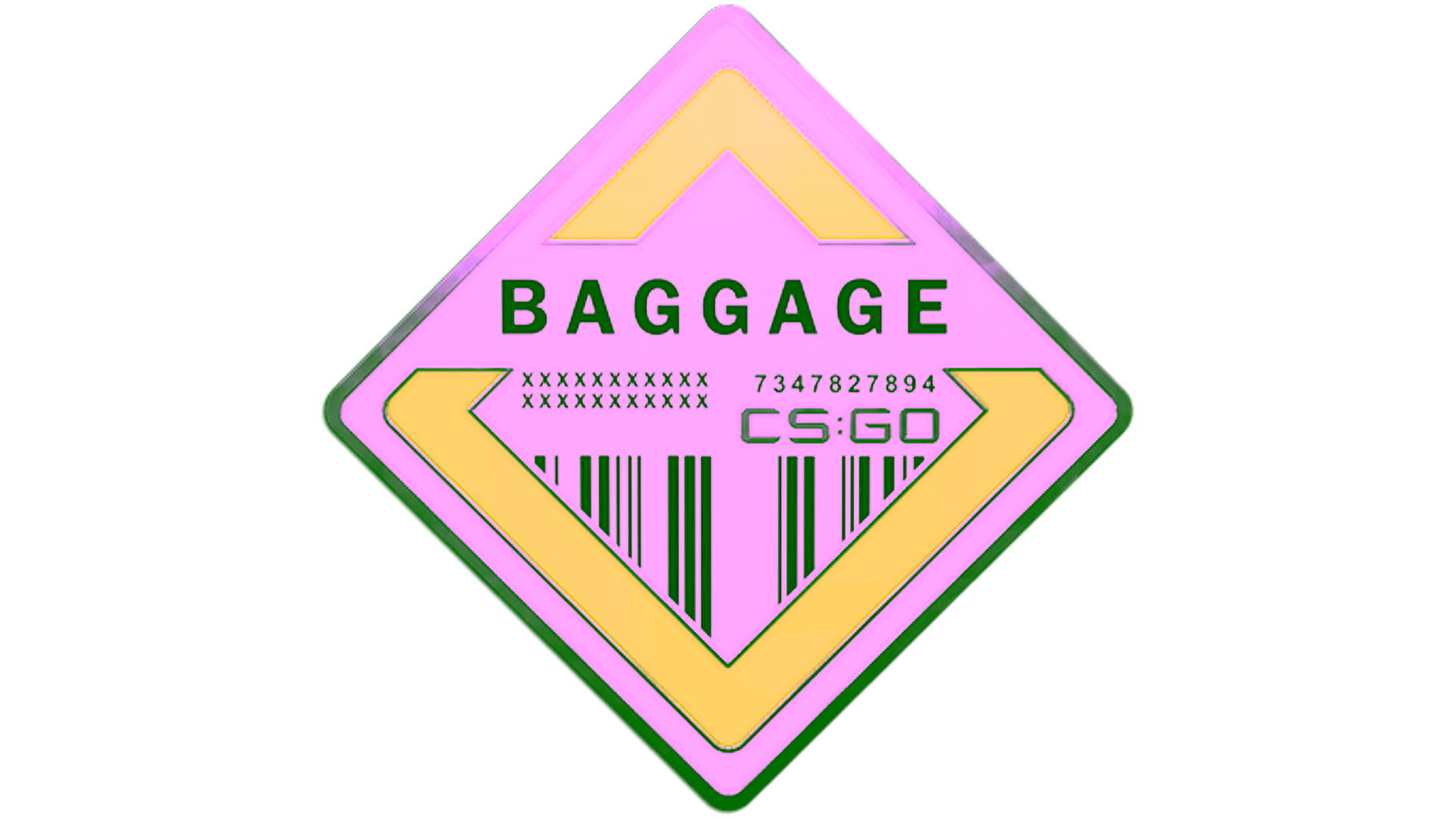Display for Genuine Baggage Pin