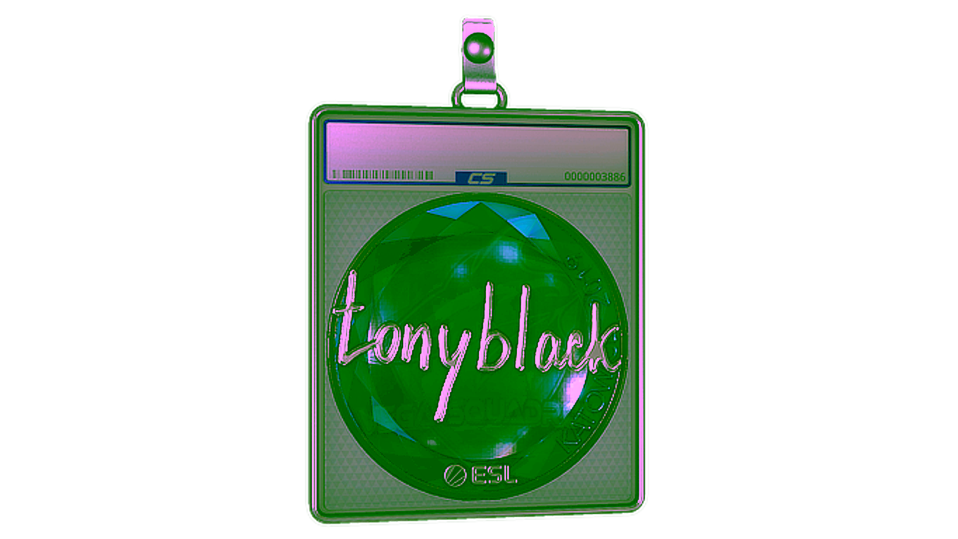 Display for Sticker Slab | tonyblack (Foil) | Katowice 2019