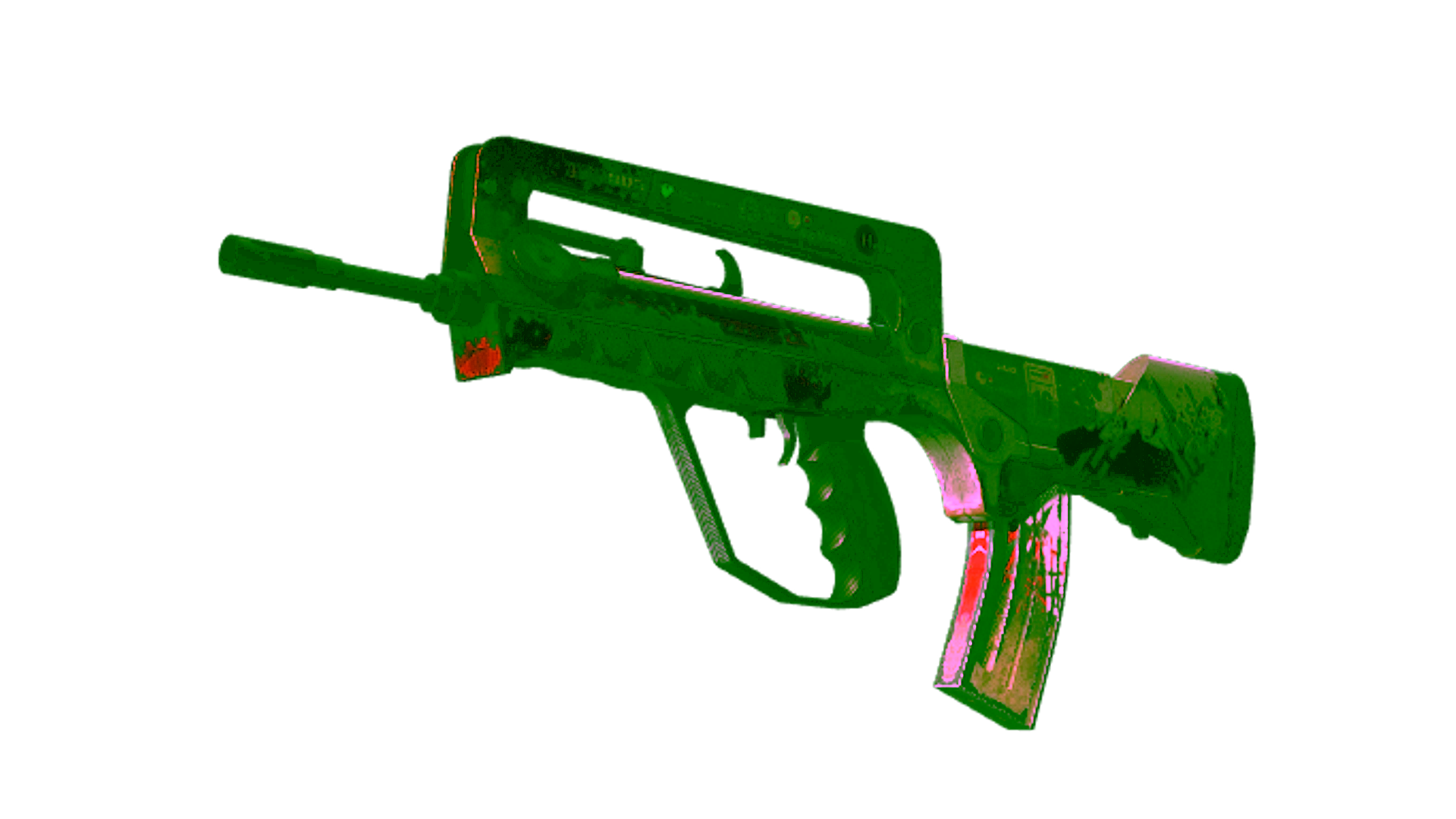 Display for StatTrak™ FAMAS | Roll Cage (Battle-Scarred)
