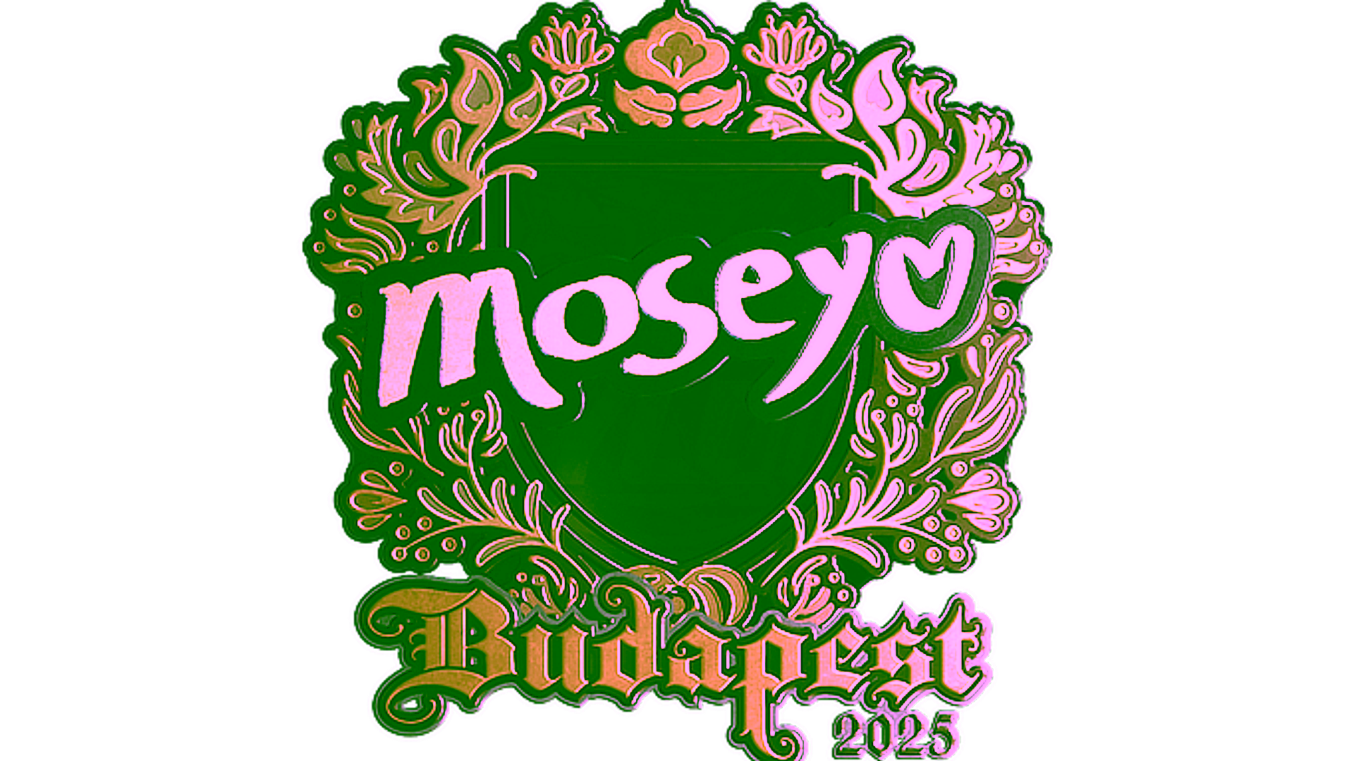 Rodyti Sticker | Moseyuh (Gold) | Budapest 2025