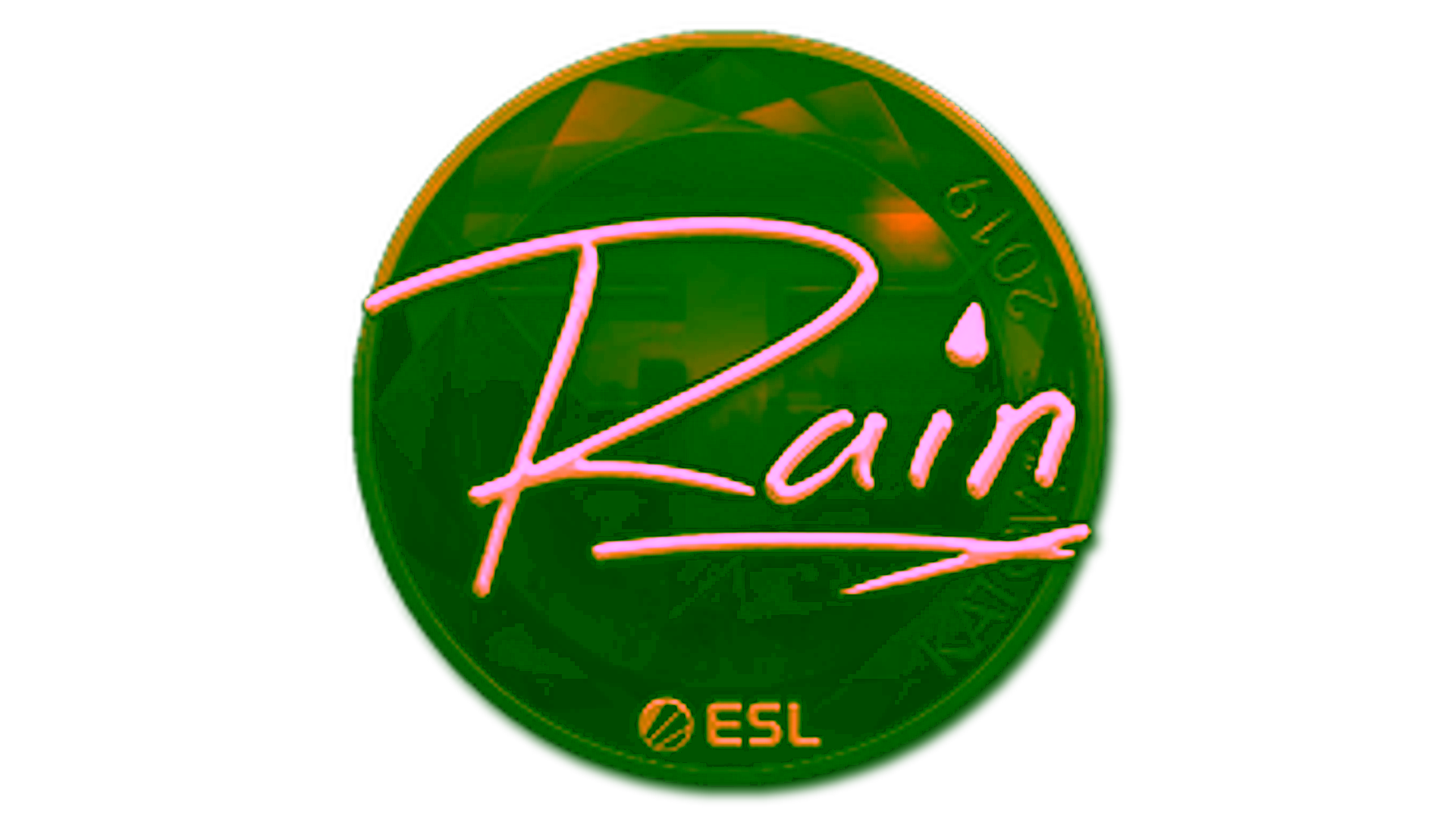 Display for Sticker | rain (Gold) | Katowice 2019