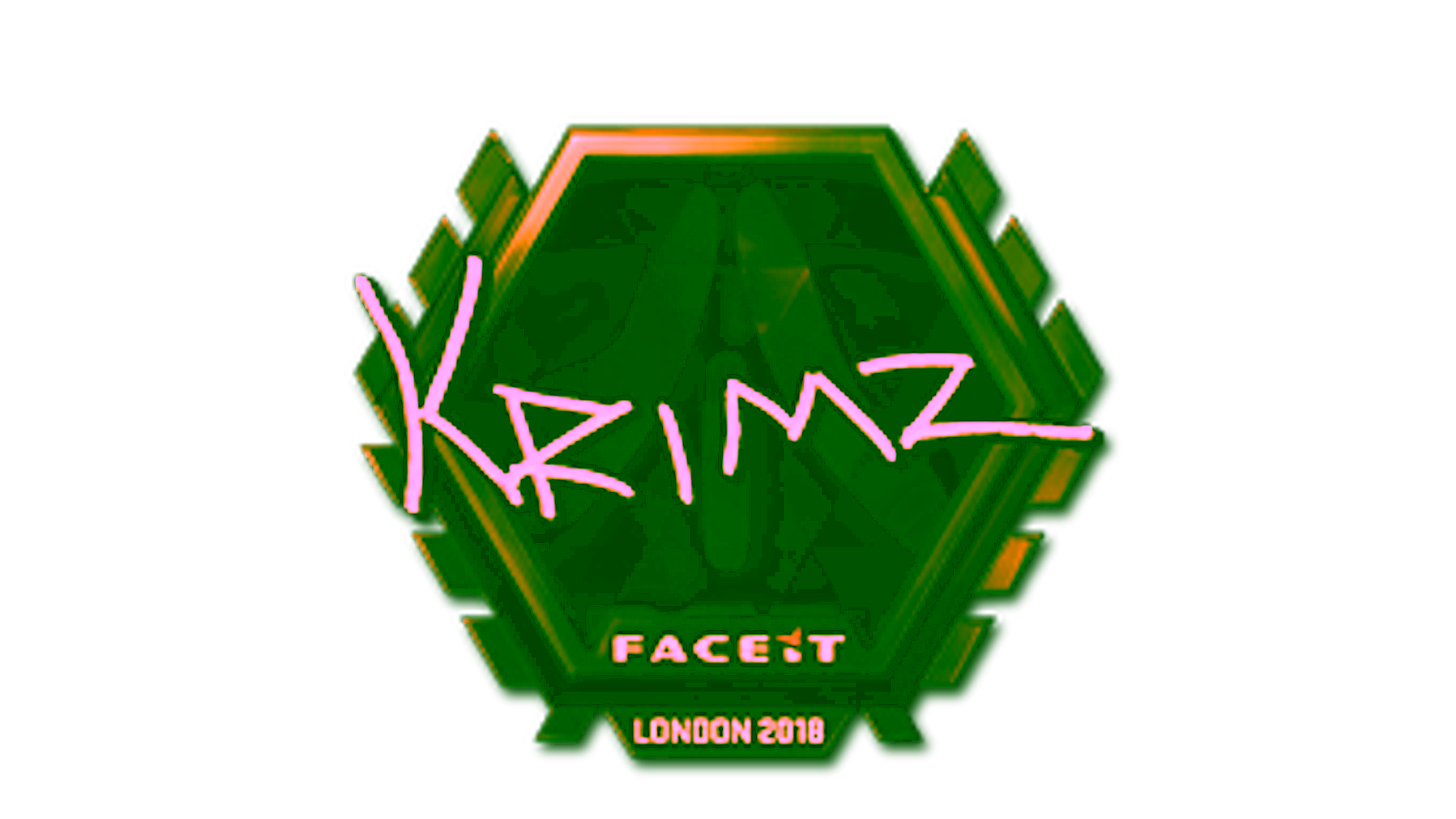 Display for Sticker | KRIMZ (Gold) | London 2018