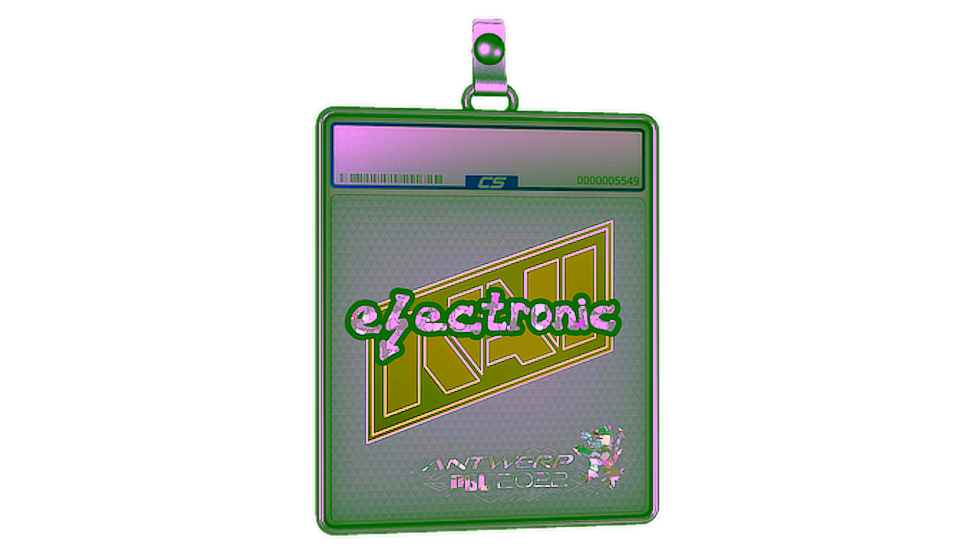 Display for Sticker Slab | electronic (Glitter) | Antwerp 2022