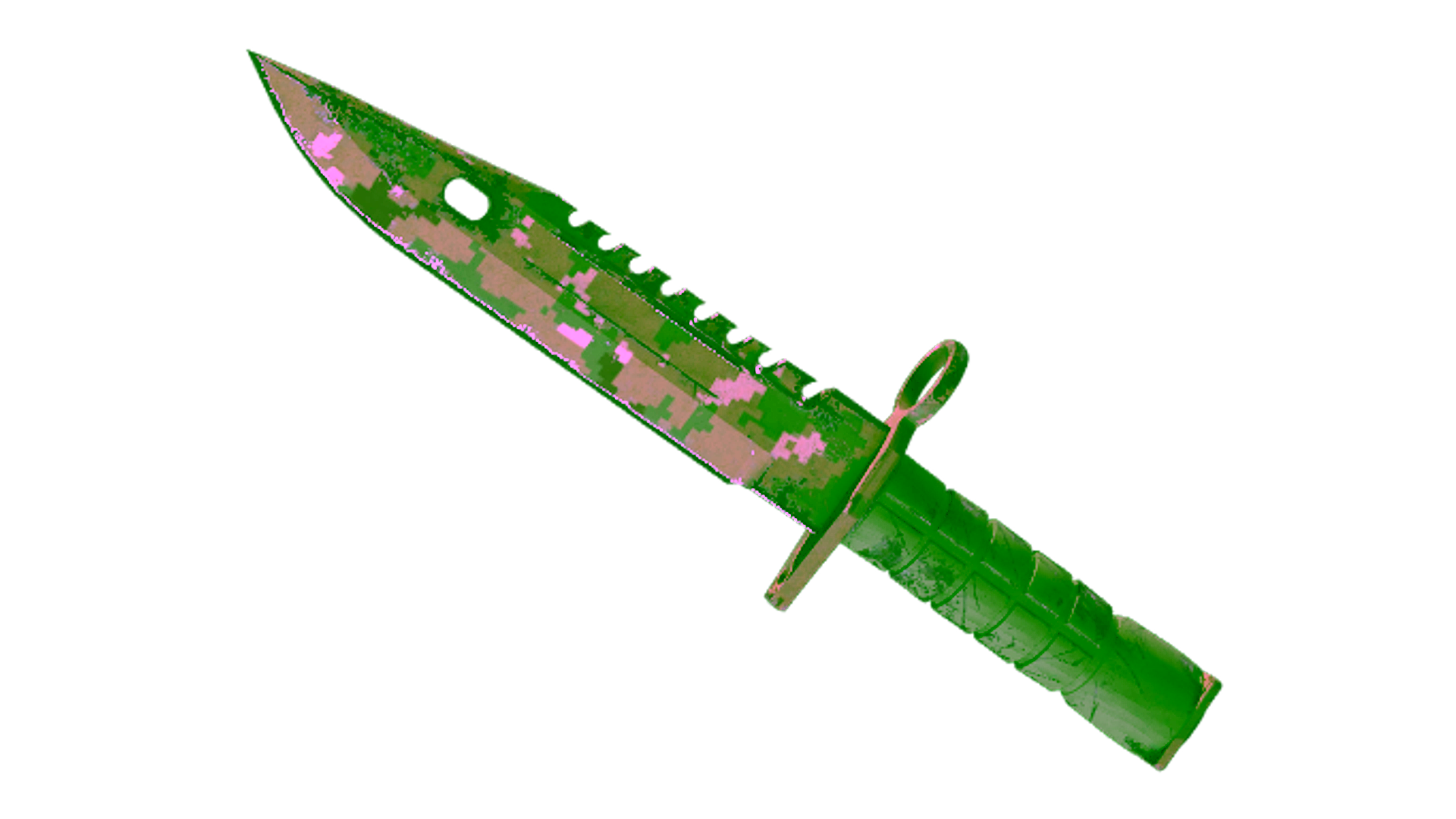 Visar för ★ StatTrak™ M9 Bayonet | Forest DDPAT (Well-Worn)