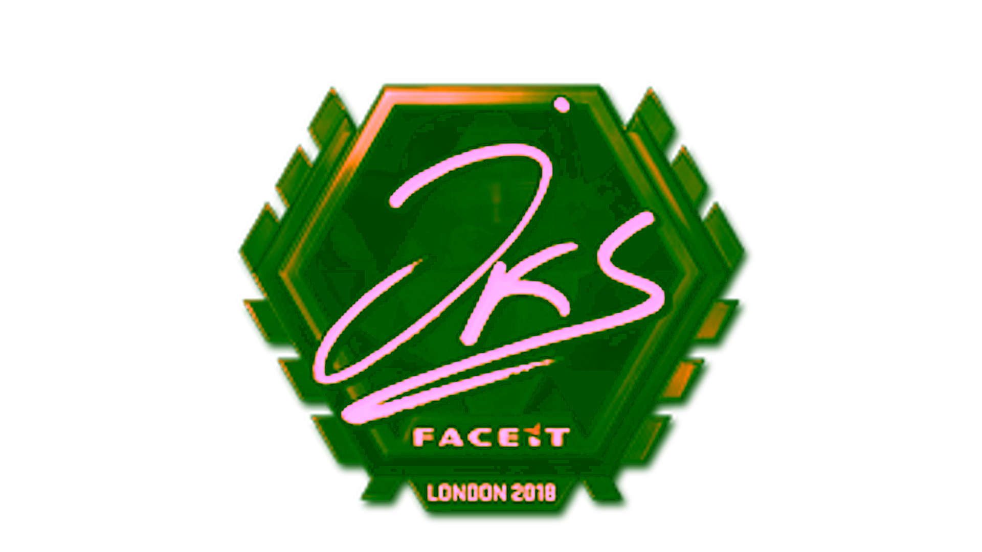 Display for Sticker | jks (Gold) | London 2018