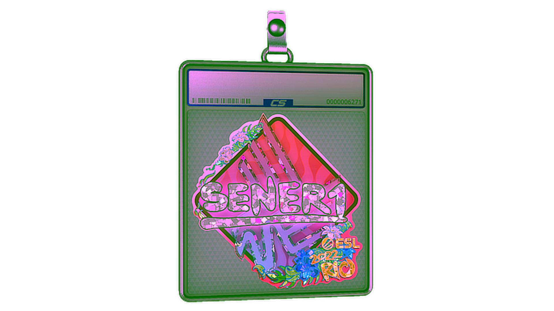 عرض لـ Sticker Slab | SENER1 (Glitter) | Rio 2022