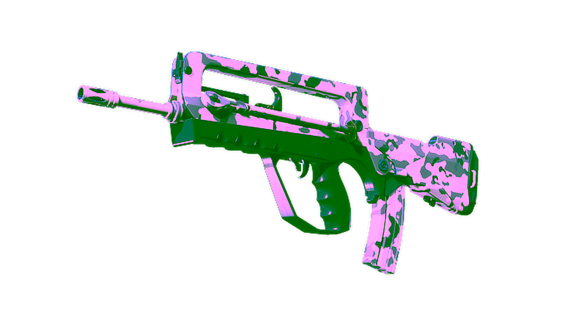 Display for Souvenir FAMAS | Yeti Camo (Factory New)
