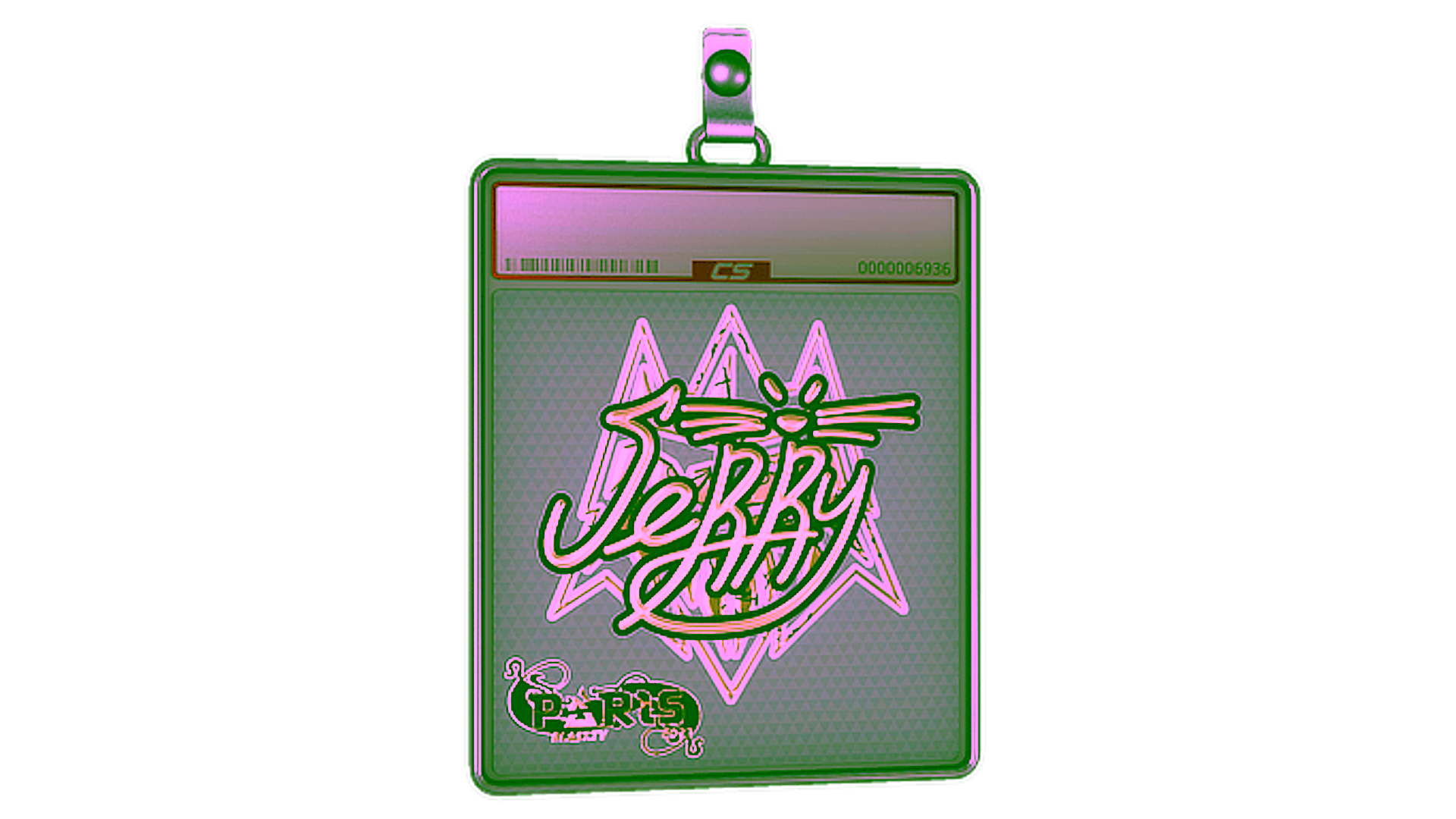 Display for Sticker Slab | Jerry (Gold) | Paris 2023