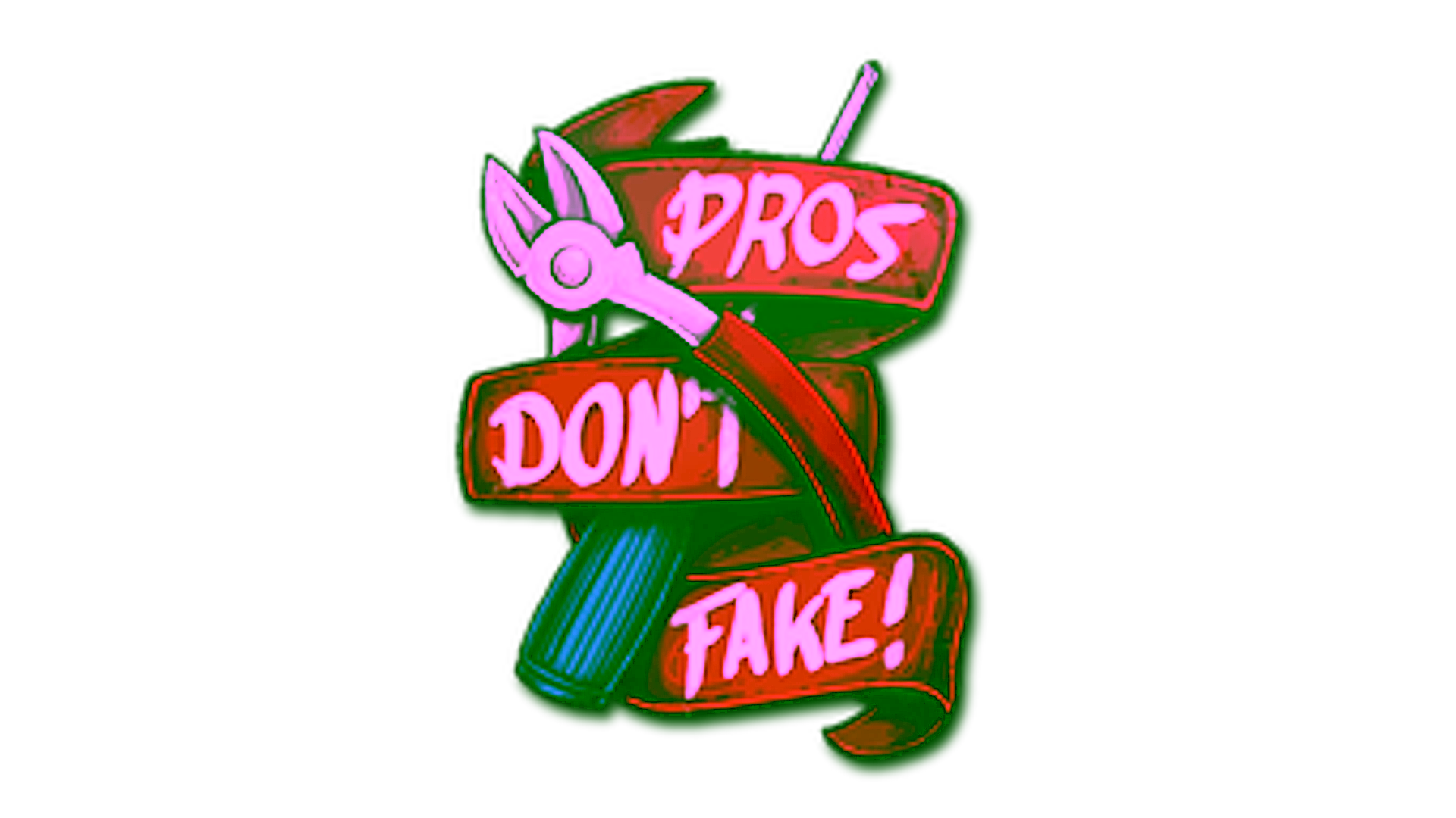 Display for Sticker | Pros Don't Fake
