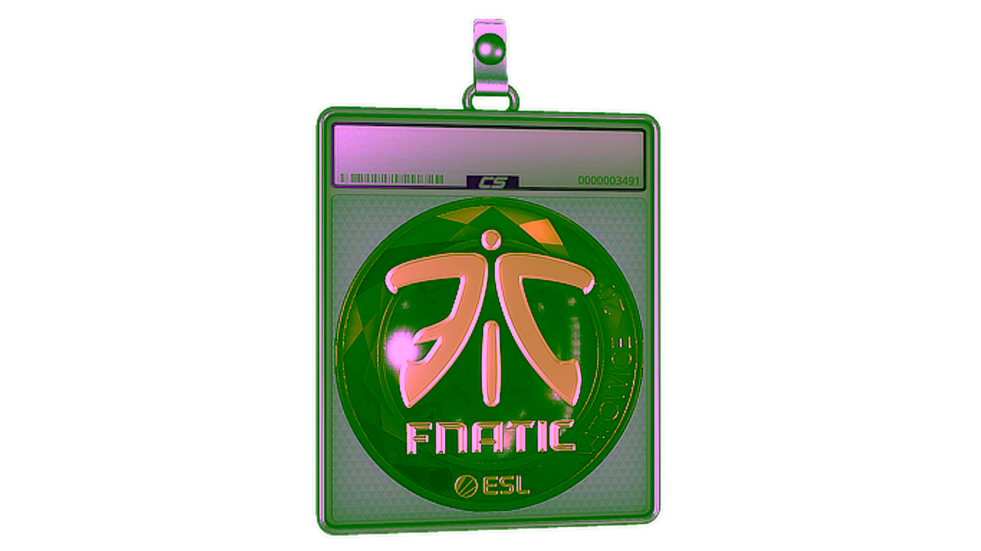 Affichage pour Sticker Slab | Fnatic (Gold) | Katowice 2019