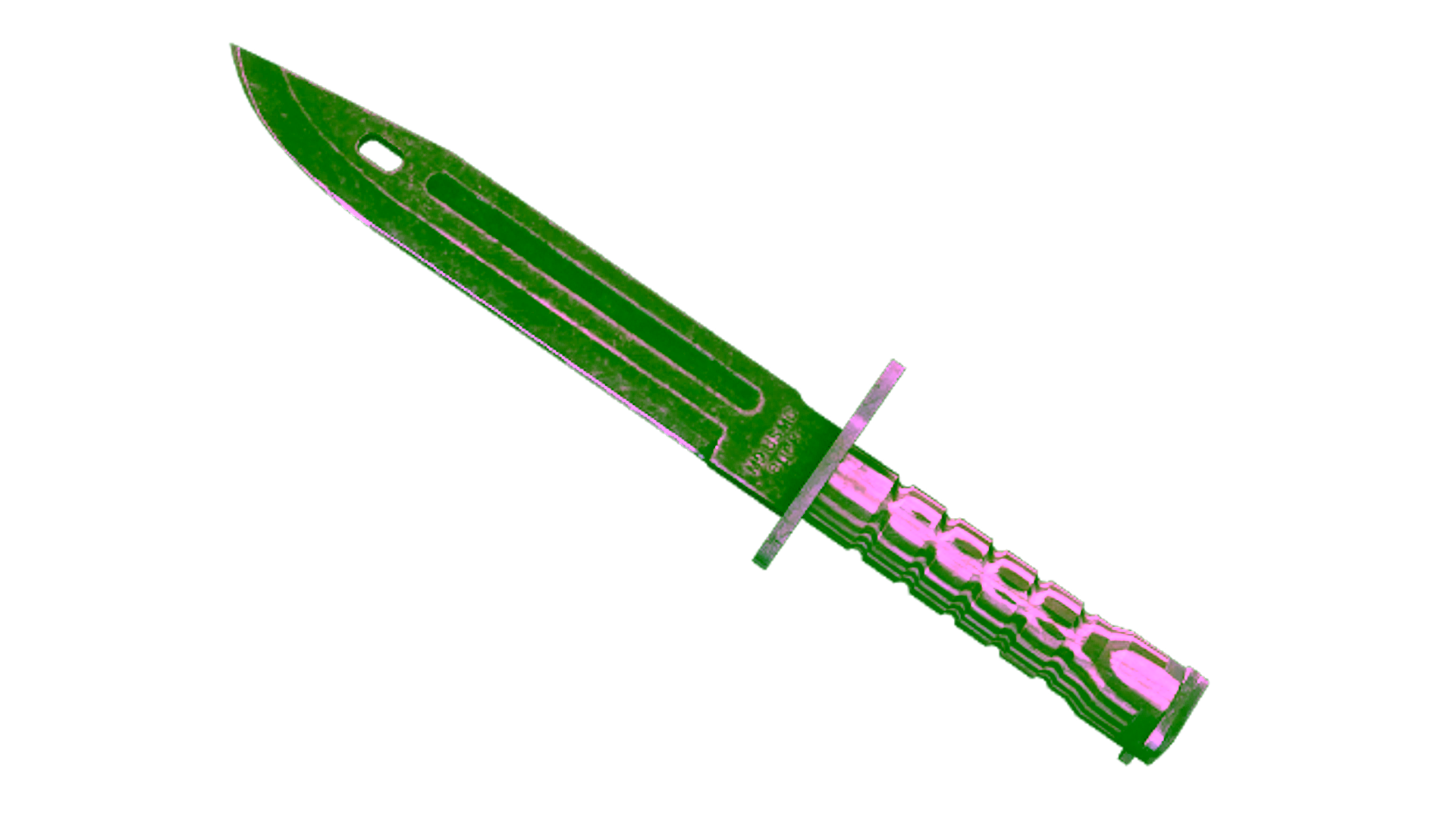 Display for ★ StatTrak™ Bayonet | Black Laminate (Battle-Scarred)