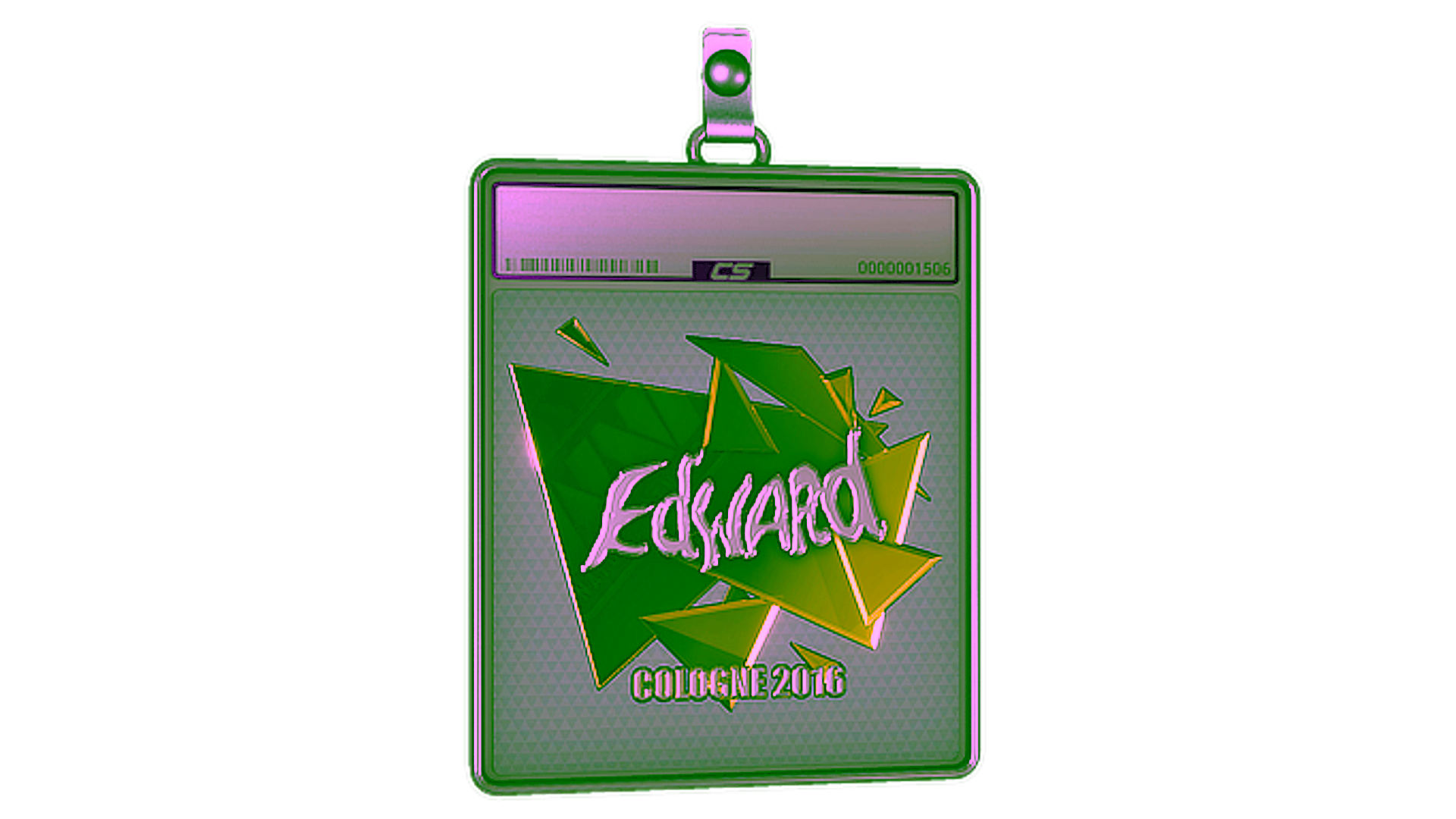 Affichage pour Sticker Slab | Edward (Foil) | Cologne 2016