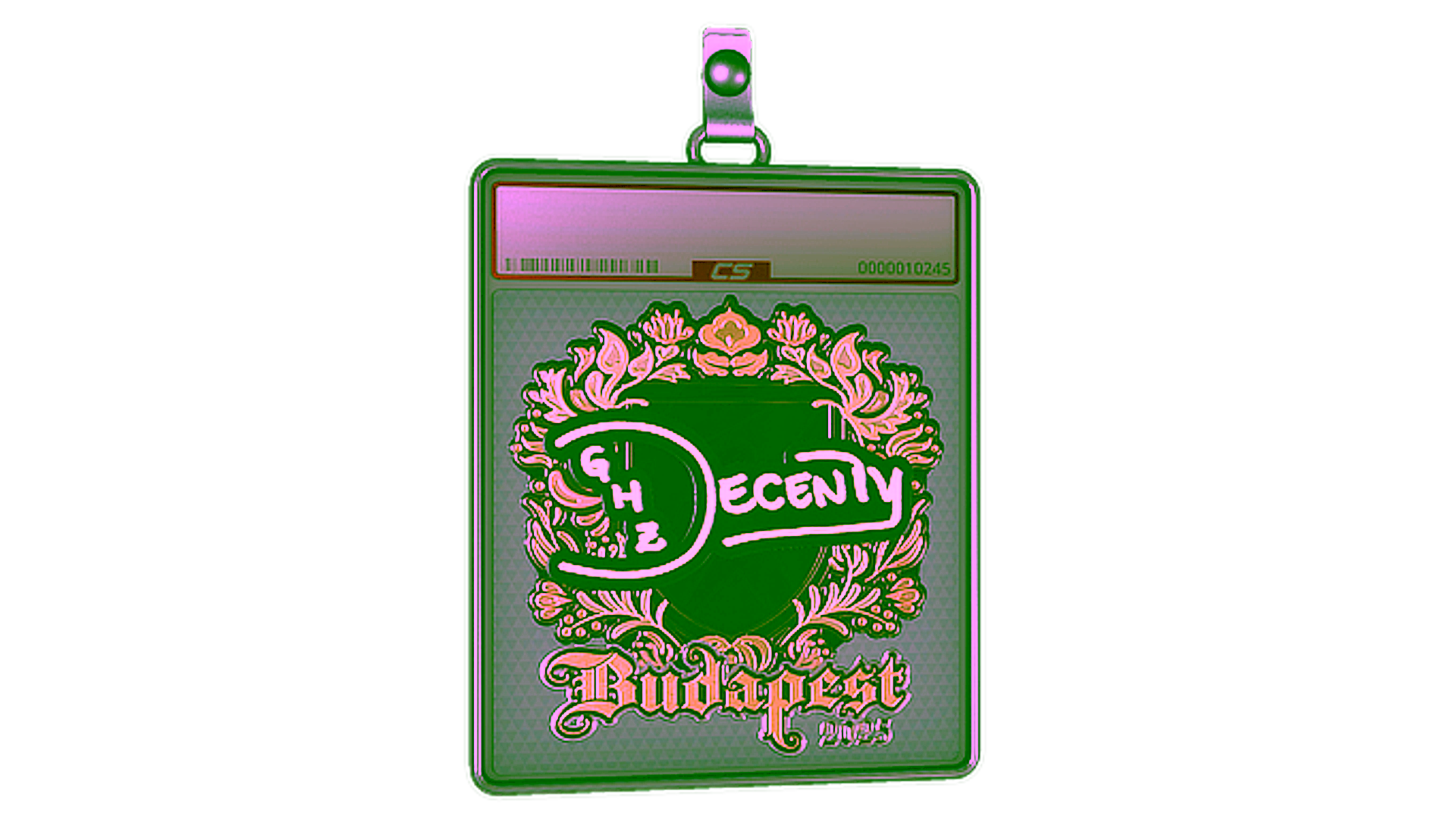 Display for Sticker Slab | decenty (Gold) | Budapest 2025