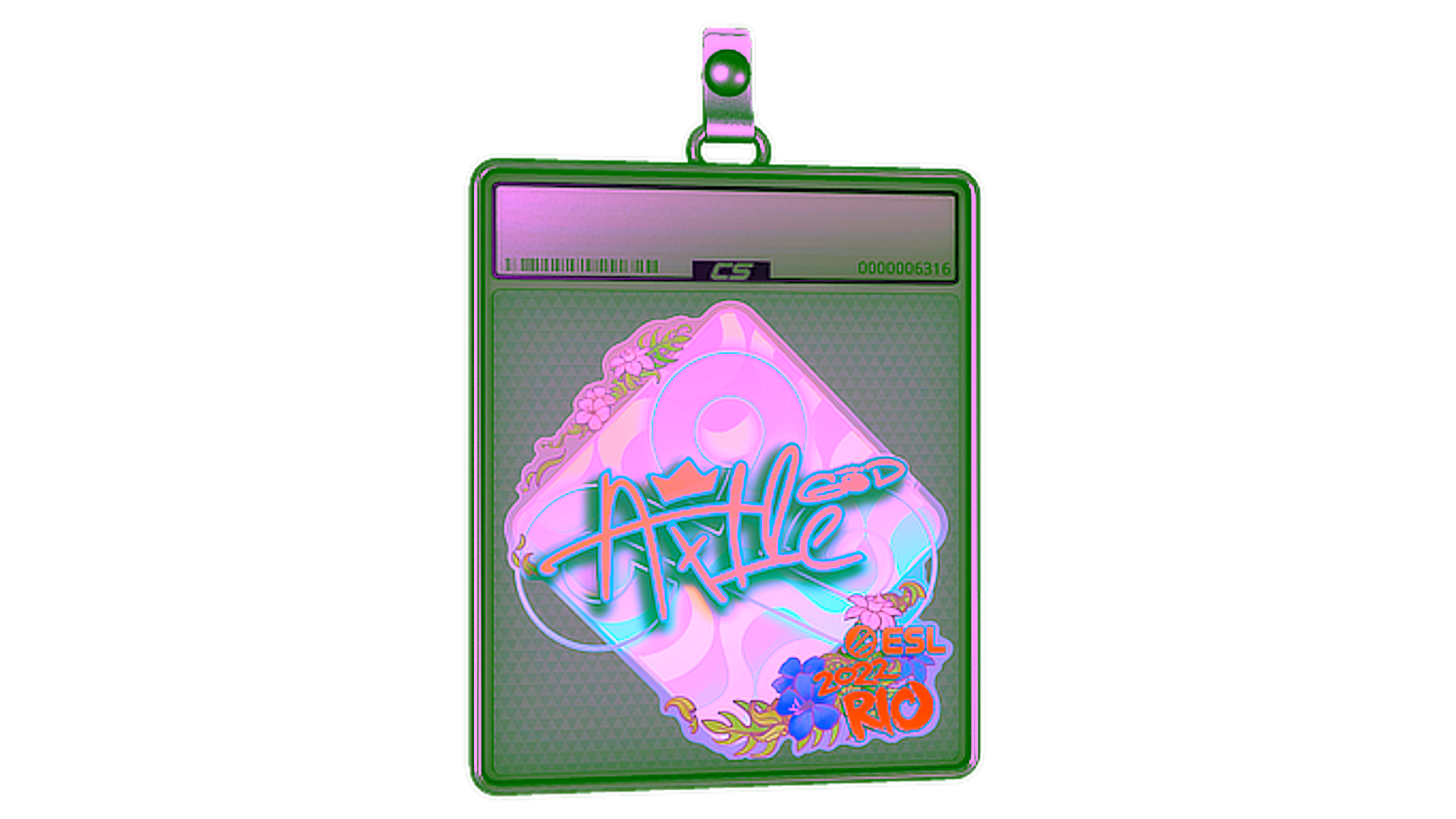 Display for Sticker Slab | Ax1Le (Holo) | Rio 2022