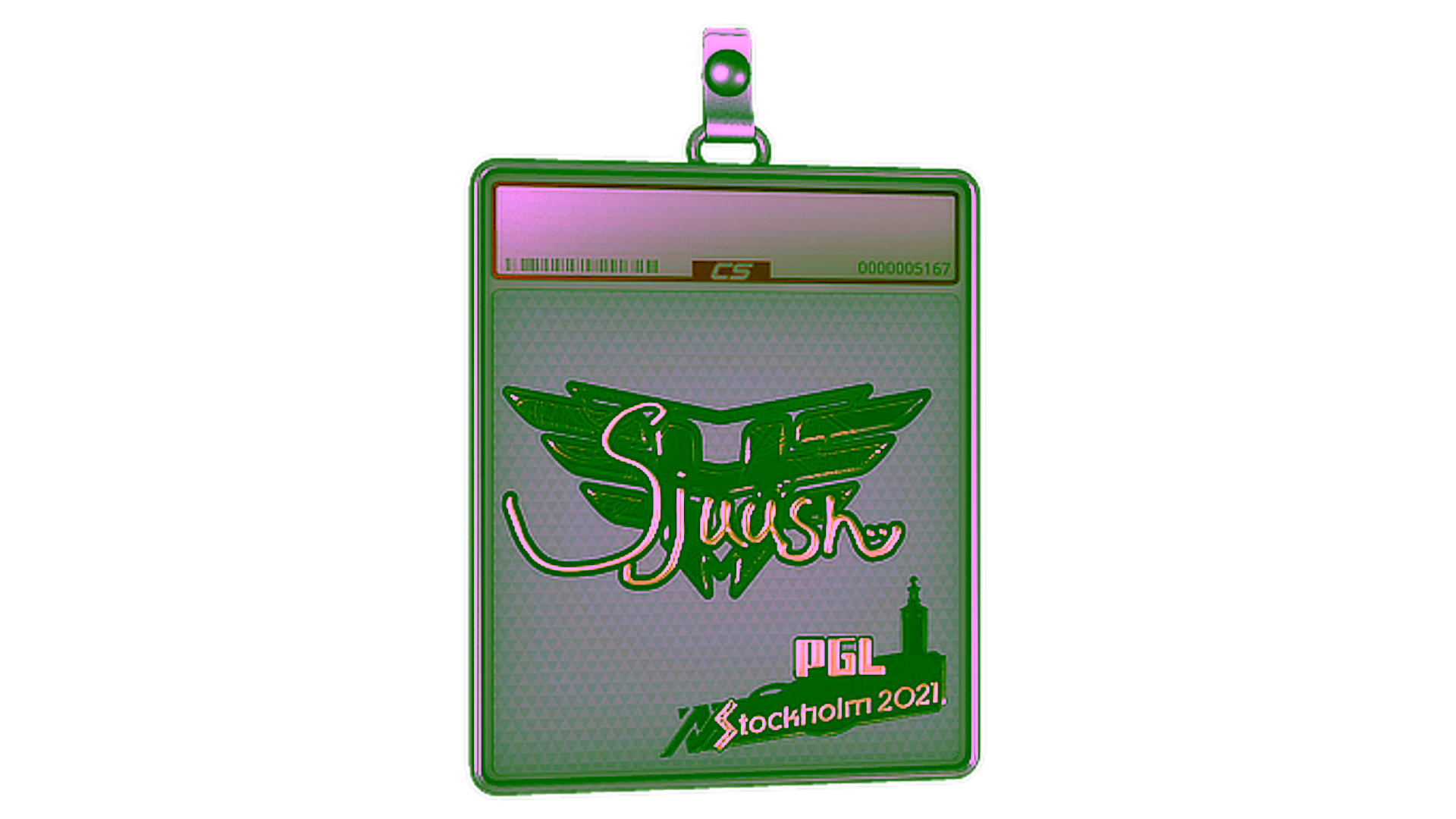 Display for Sticker Slab | sjuush (Gold) | Stockholm 2021