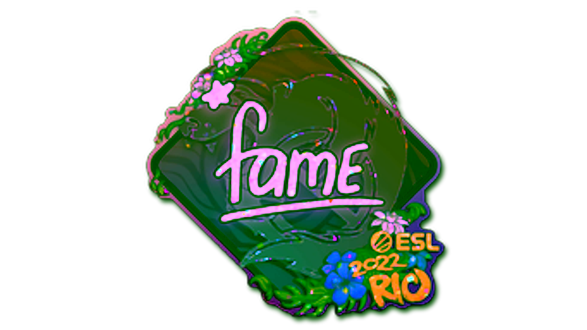 Display for Sticker | fame (Glitter) | Rio 2022