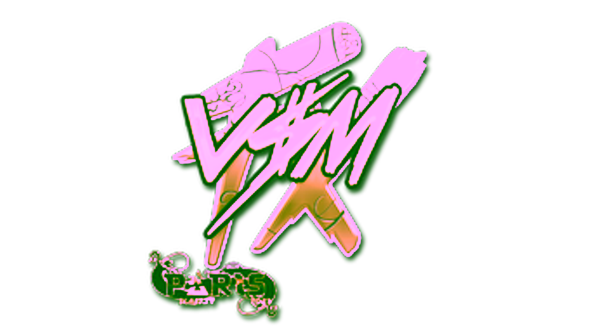 Display for Sticker | v$m (Gold) | Paris 2023
