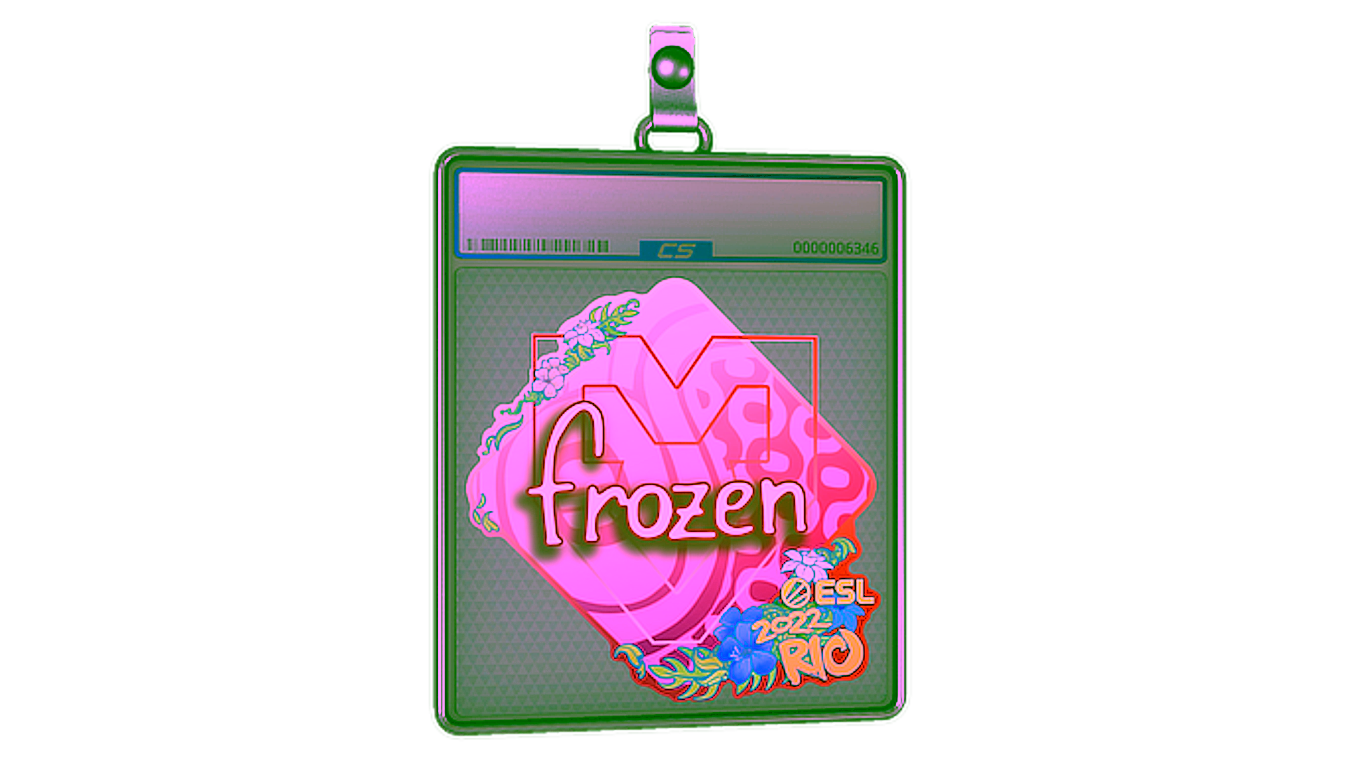 Display for Sticker Slab | frozen | Rio 2022