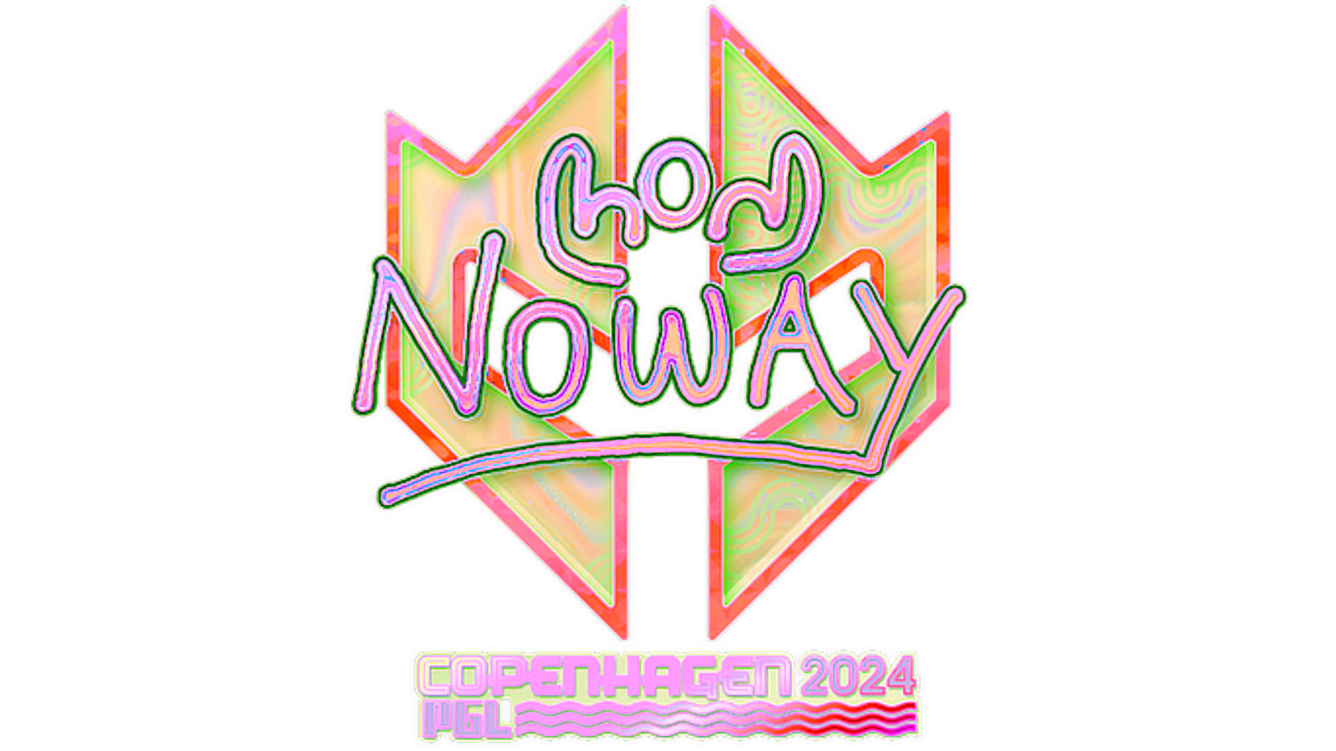 Display for Sticker | noway (Holo) | Copenhagen 2024