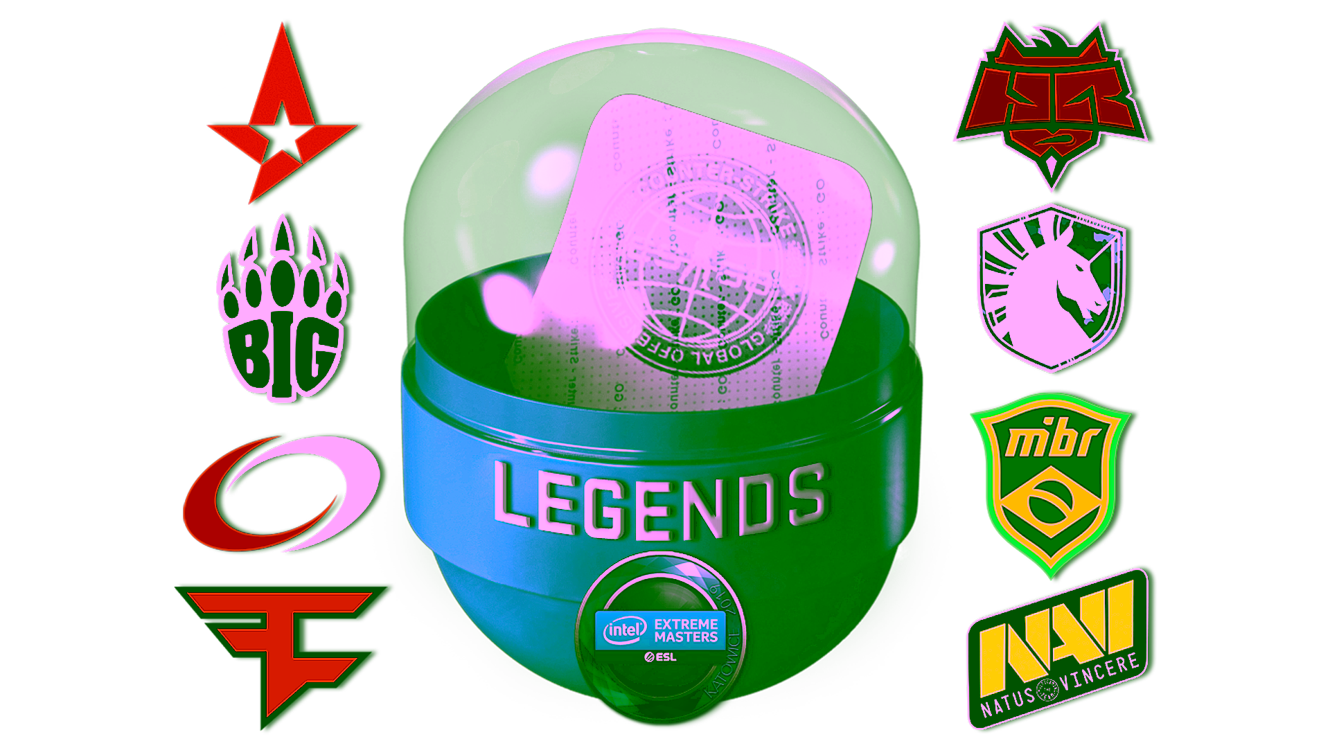 Дисплей для Katowice 2019 Legends (Holo-Foil)