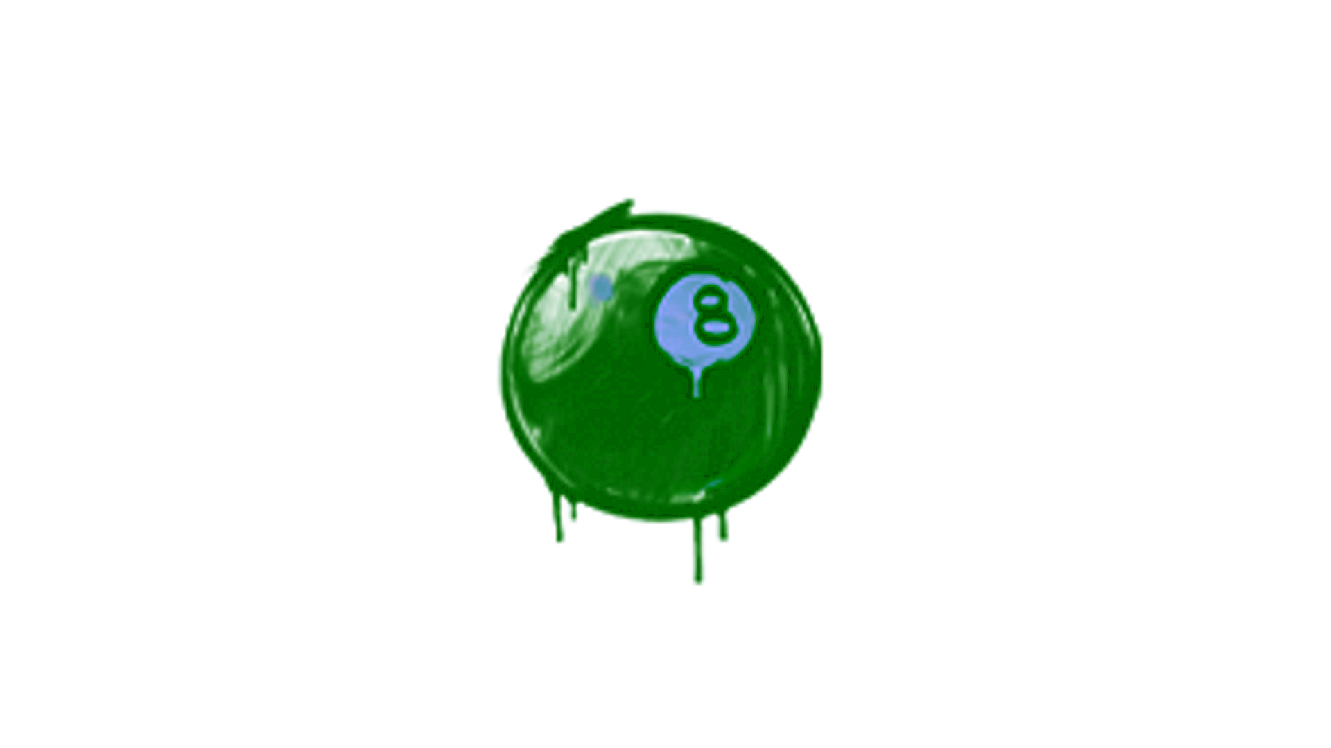 Display for Sealed Graffiti | 8-Ball (Wire Blue)