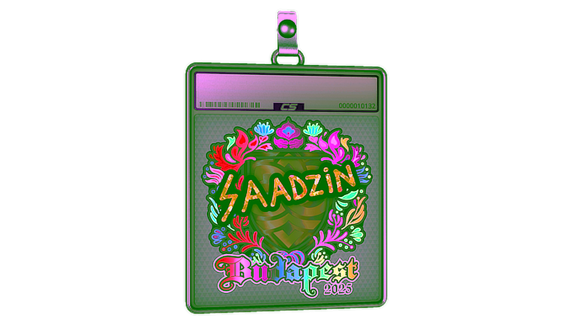 Display for Sticker Slab | saadzin (Holo) | Budapest 2025