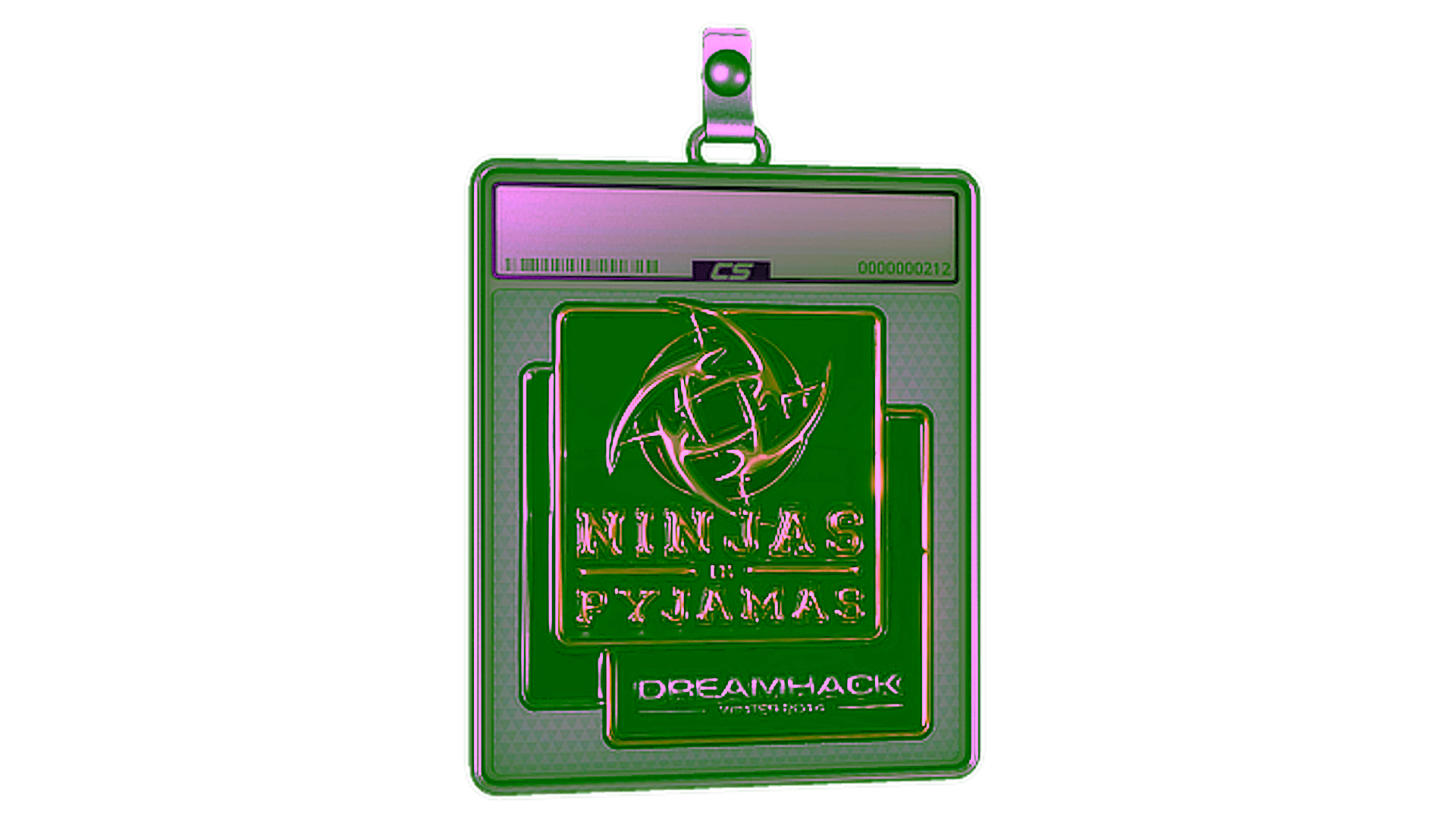 عرض لـ Sticker Slab | Ninjas in Pyjamas (Foil) | DreamHack 2014