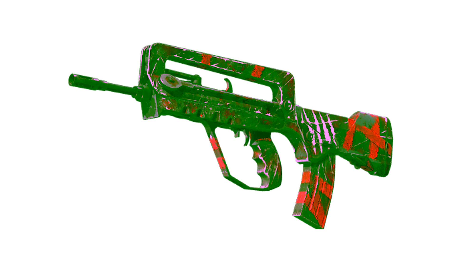 Visar för StatTrak™ FAMAS | Survivor Z (Well-Worn)