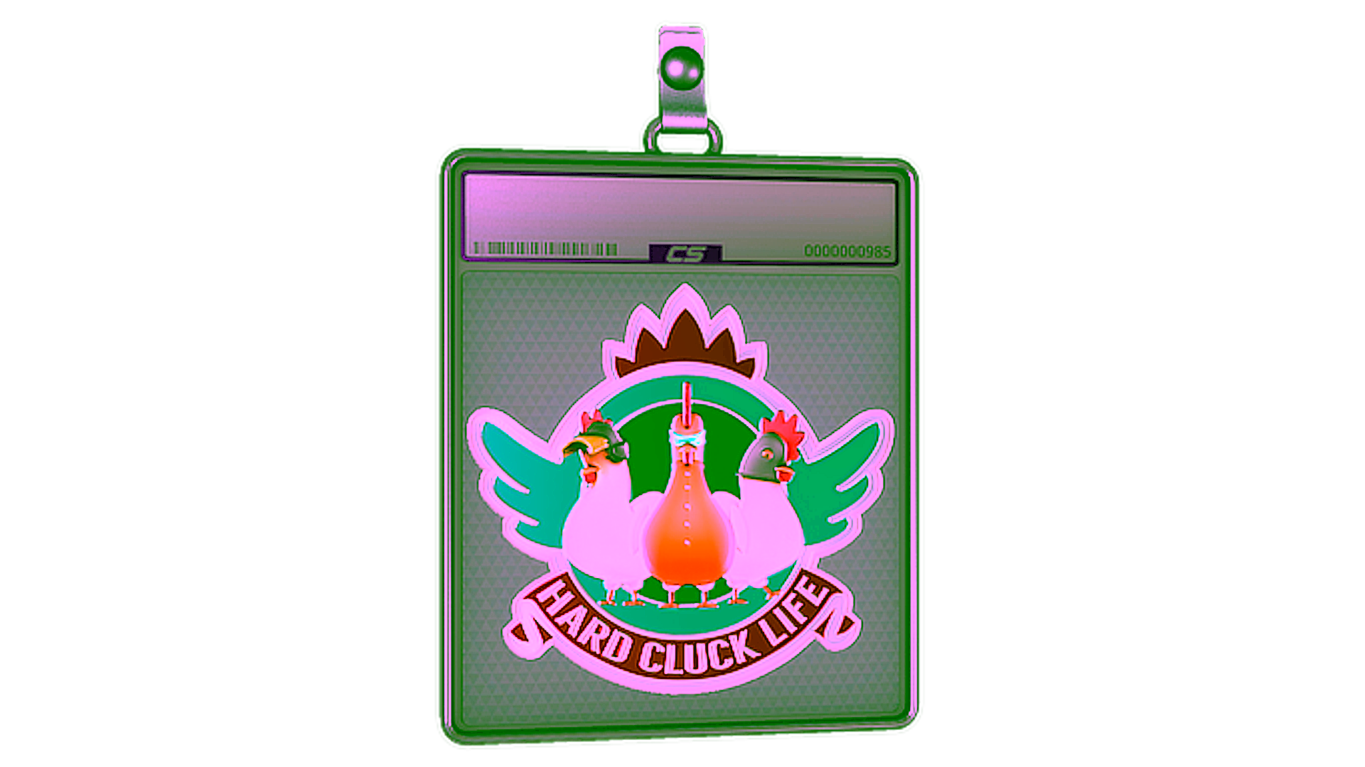 Display for Sticker Slab | Hard Cluck Life (Foil)