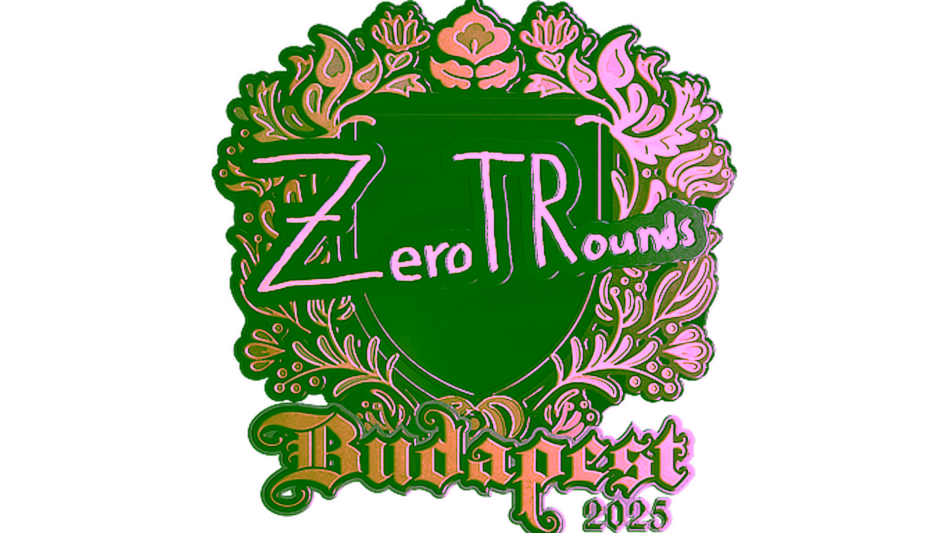 Rodyti Sticker | ztr (Gold) | Budapest 2025