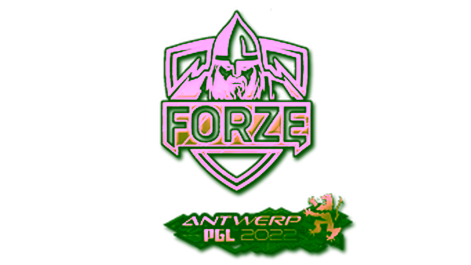 Display for Sticker | forZe eSports (Gold) | Antwerp 2022