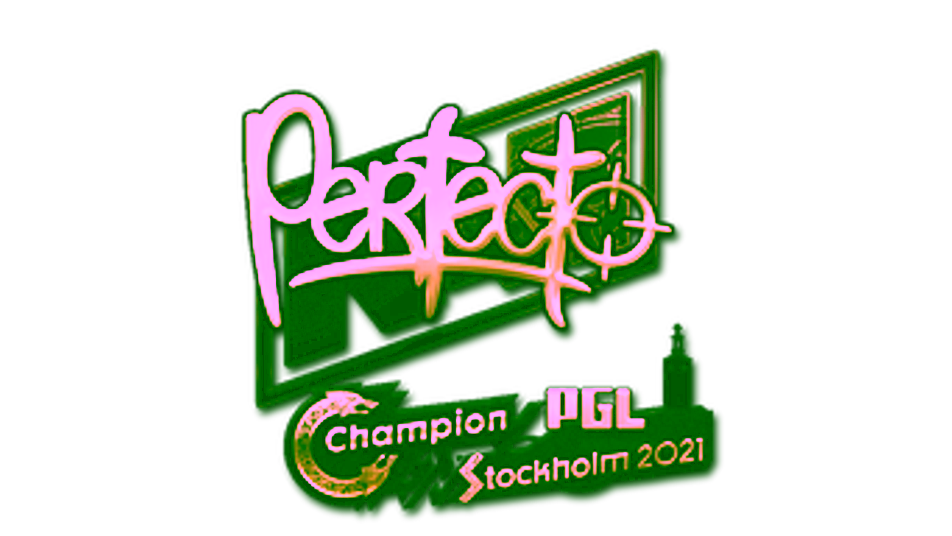 Visar för Sticker | Perfecto (Gold) | Stockholm 2021