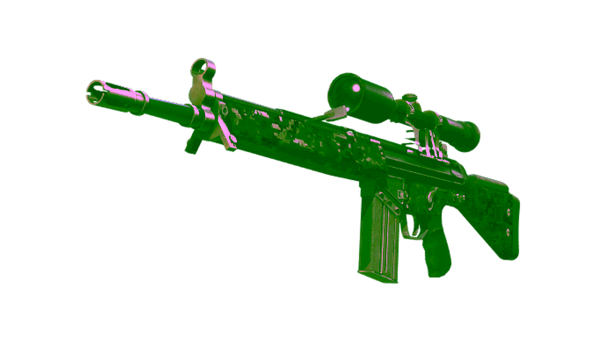 Exibição para StatTrak™ G3SG1 | Digital Mesh (Battle-Scarred)