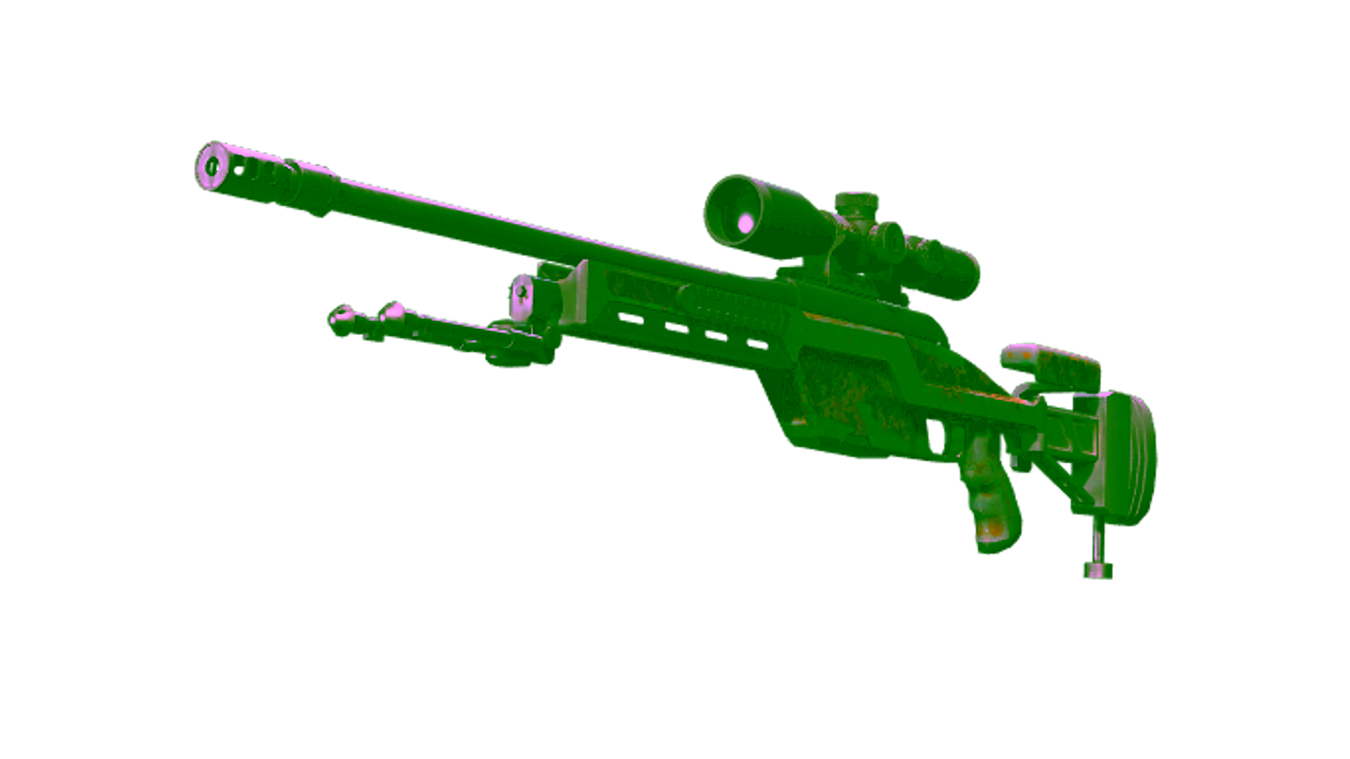 Display for SSG 08 | Orange Filigree (Battle-Scarred)