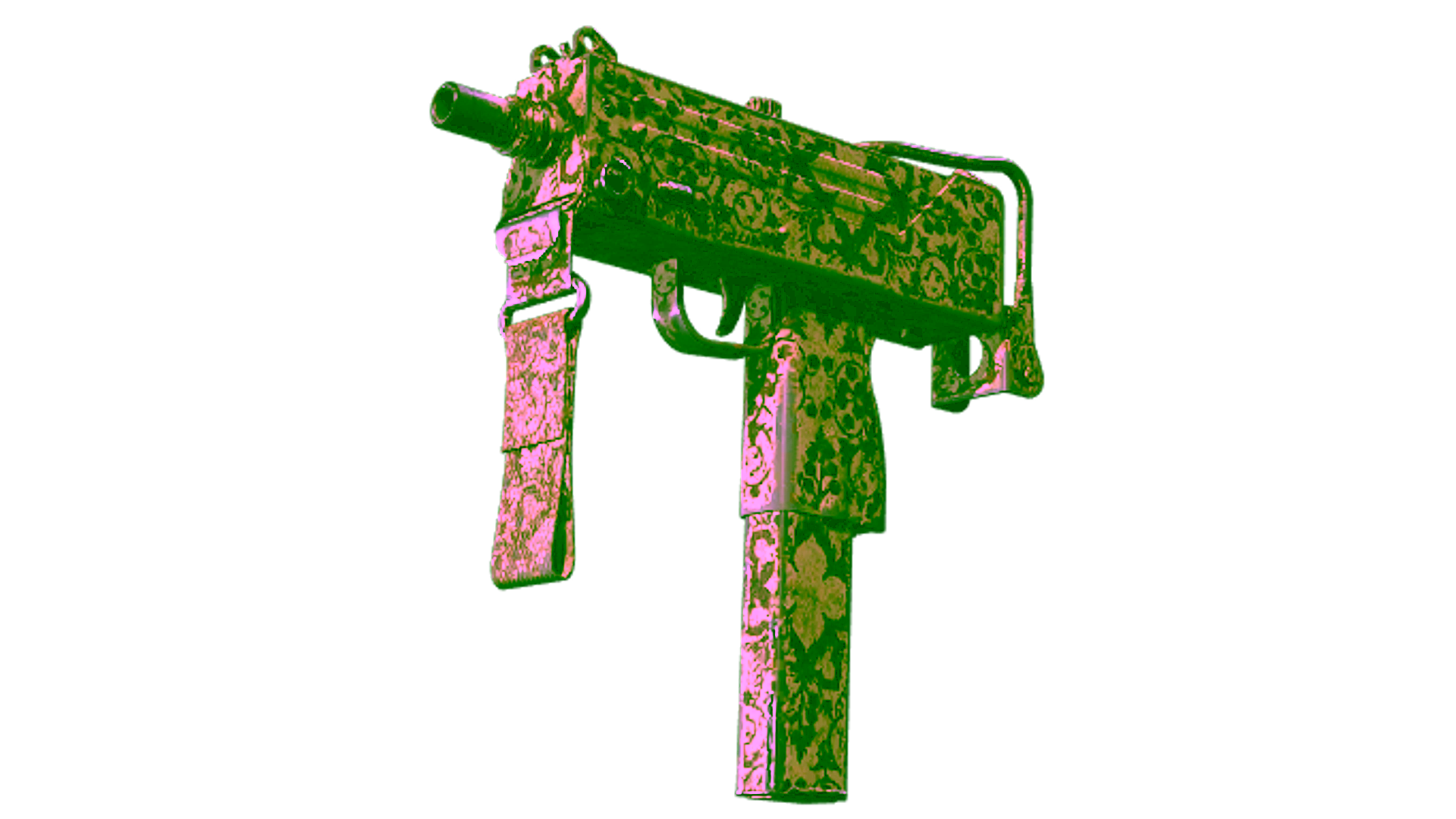 Display for MAC-10 | Sienna Damask (Well-Worn)