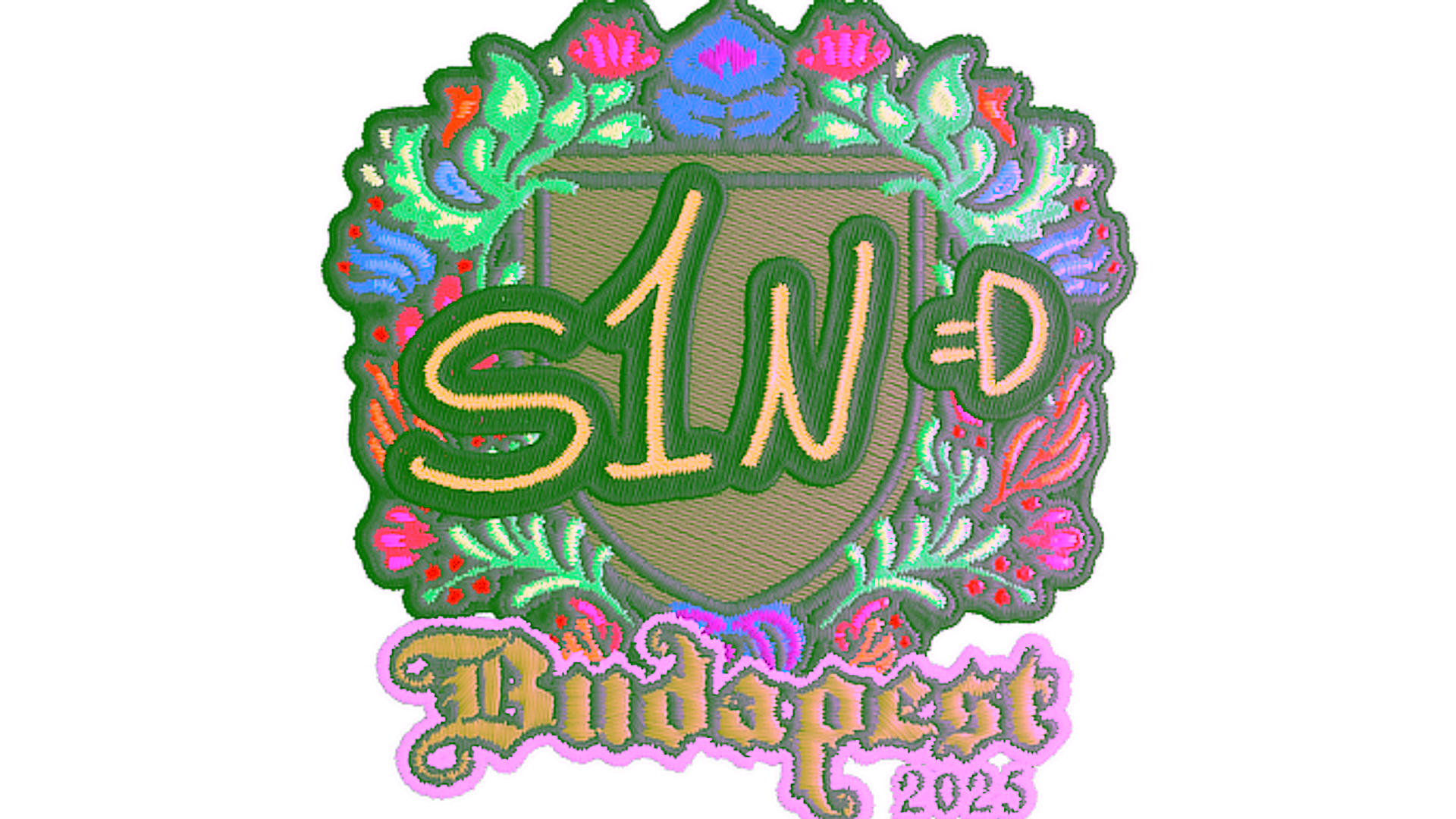 Display for Sticker | s1n (Embroidered) | Budapest 2025